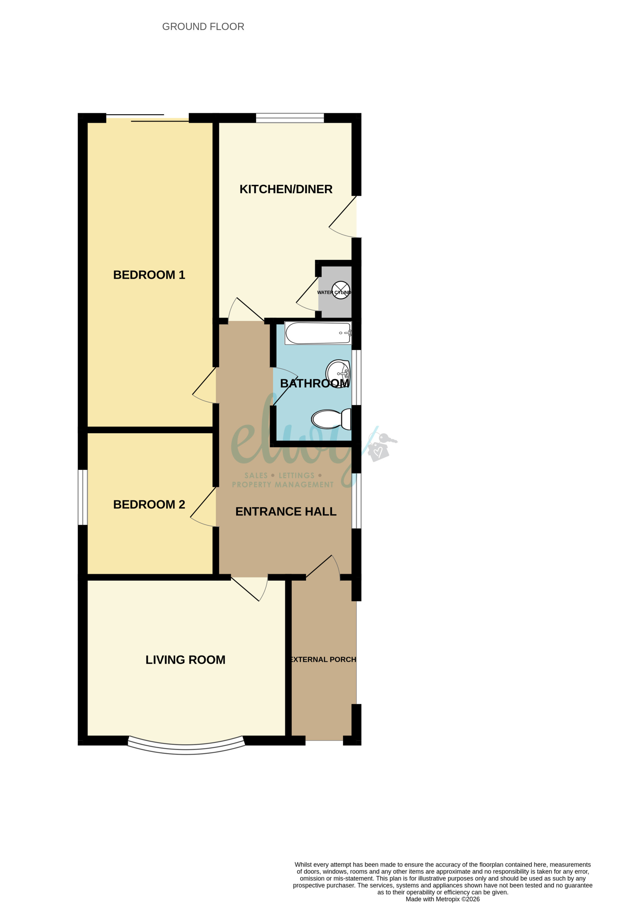 50, Eastville Avenue, Rhyl floorplan