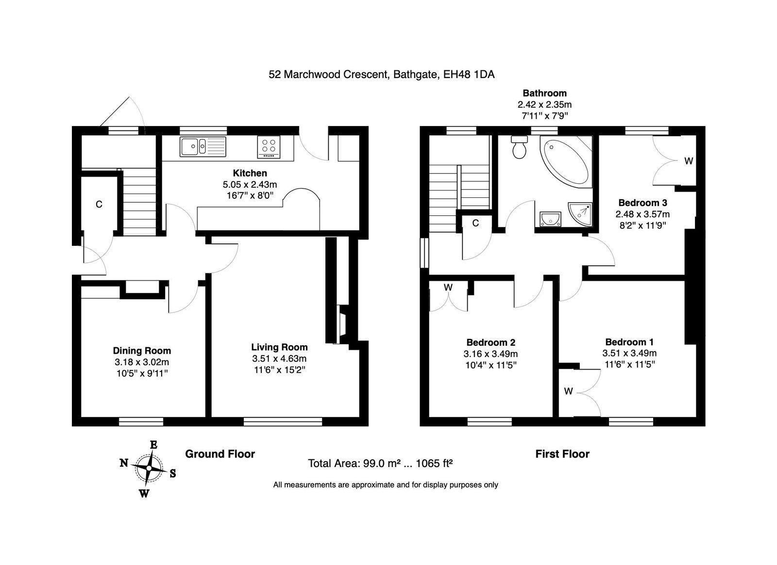 52, Marchwood Crescent, Bathgate floorplan
