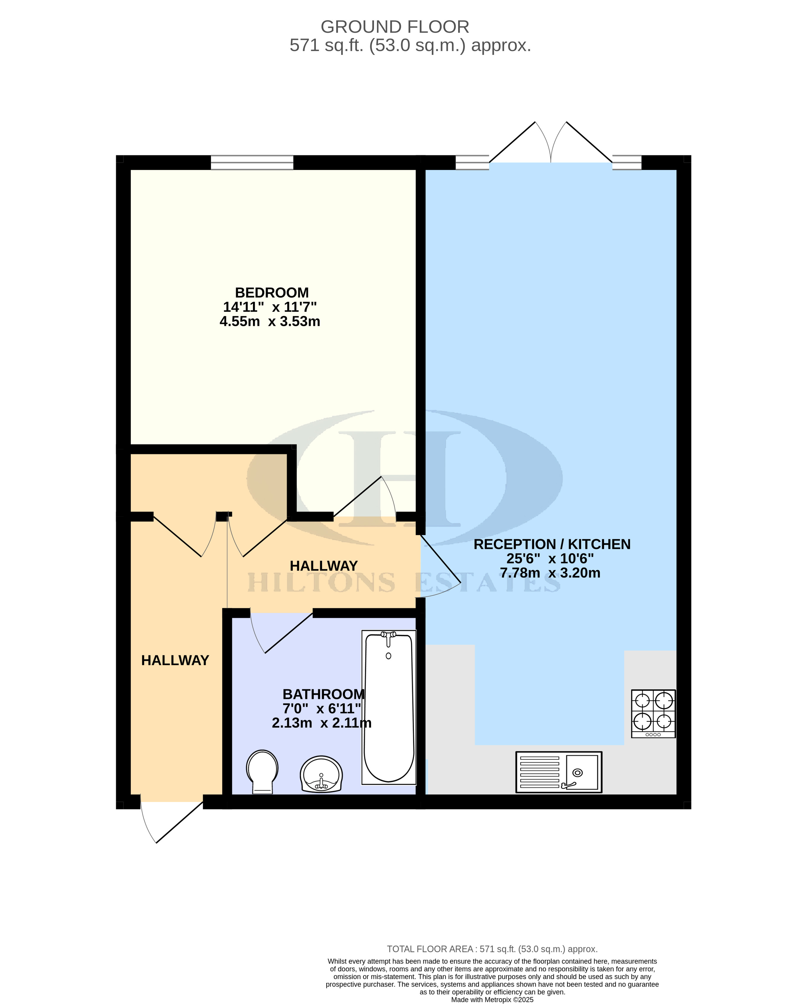 Flat 18, Blenheim House, 11, Fowler Way, Uxbridge floorplan