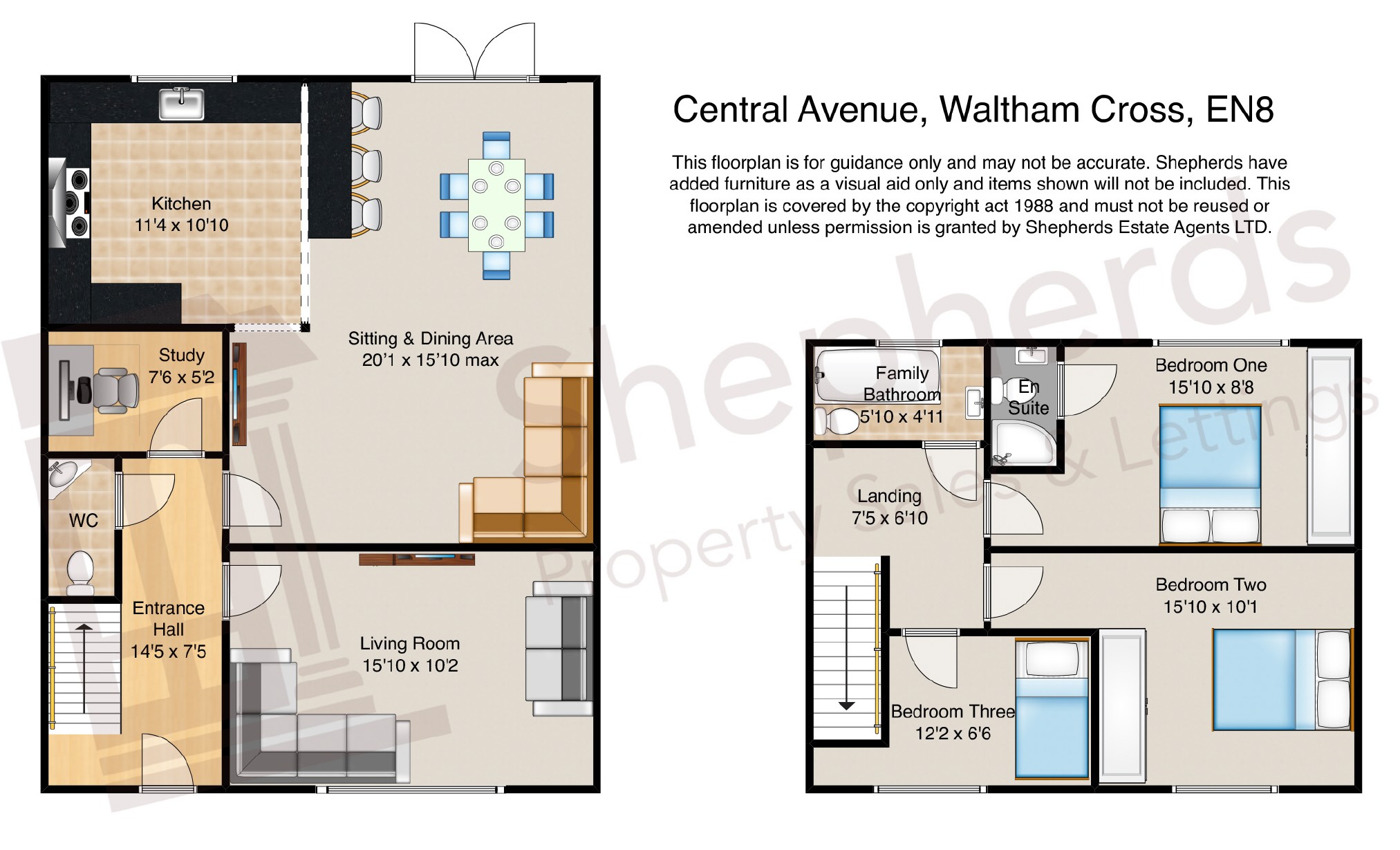 3 Bedrooms Detached house for sale in Central Avenue, Waltham Cross, Hertfordshire EN8