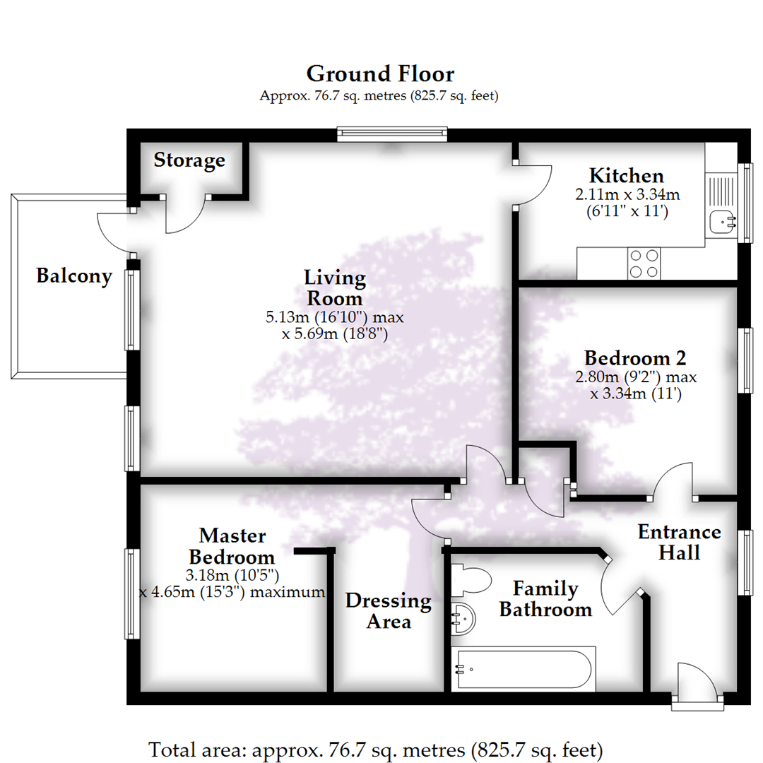 2 Bedrooms Flat for sale in Woodacre, Portishead, Bristol BS20