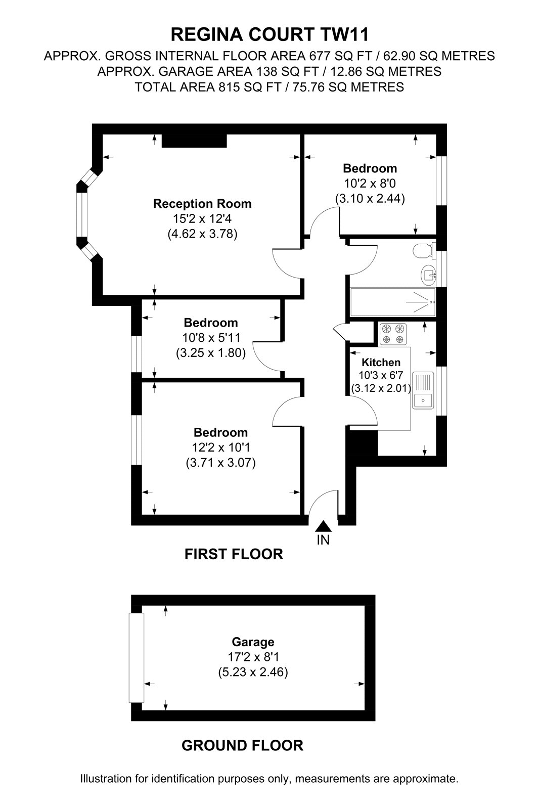 4 Regina Court,, Gloucester Road, Teddington floorplan
