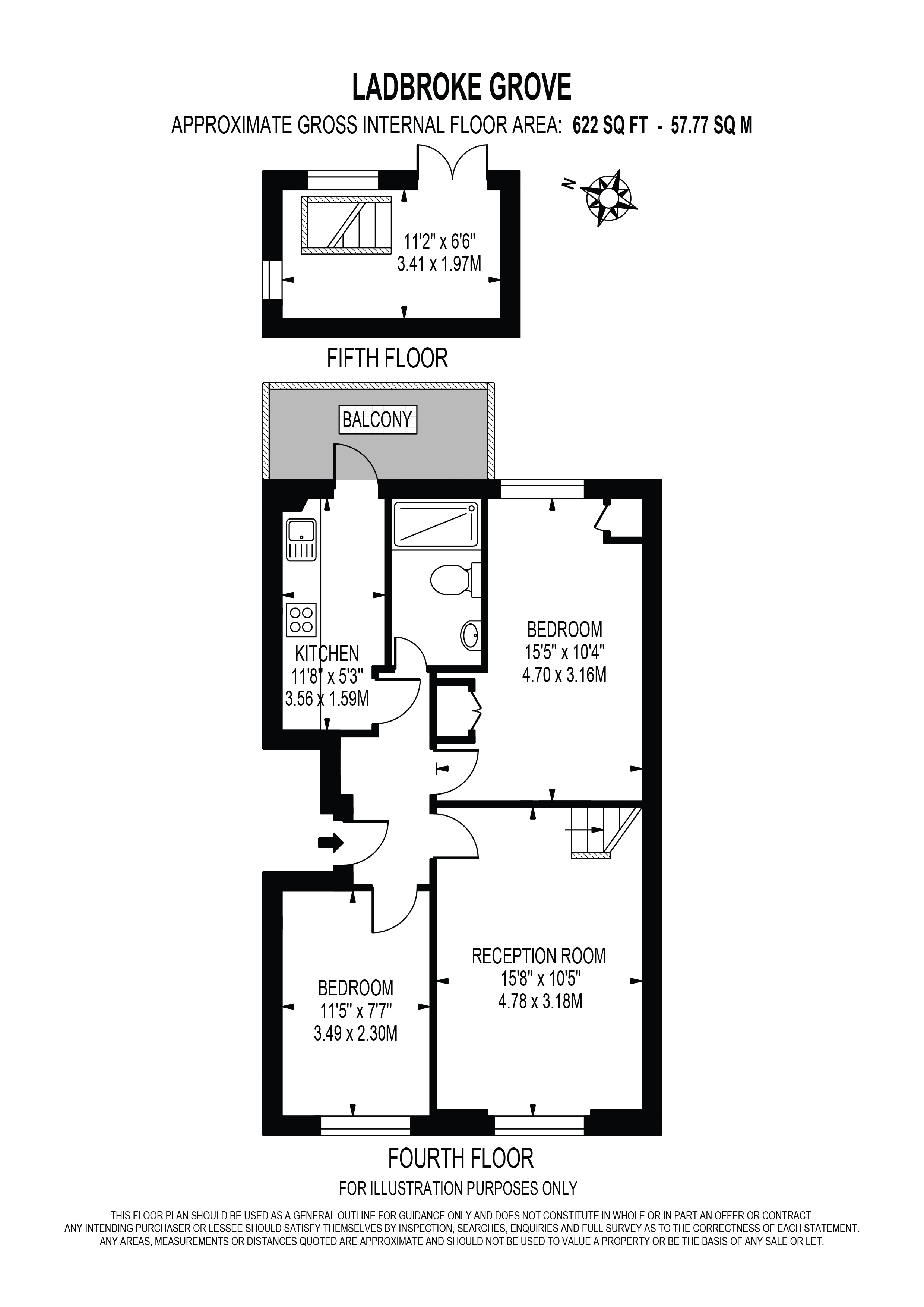 158, Ladbroke Grove, London floorplan