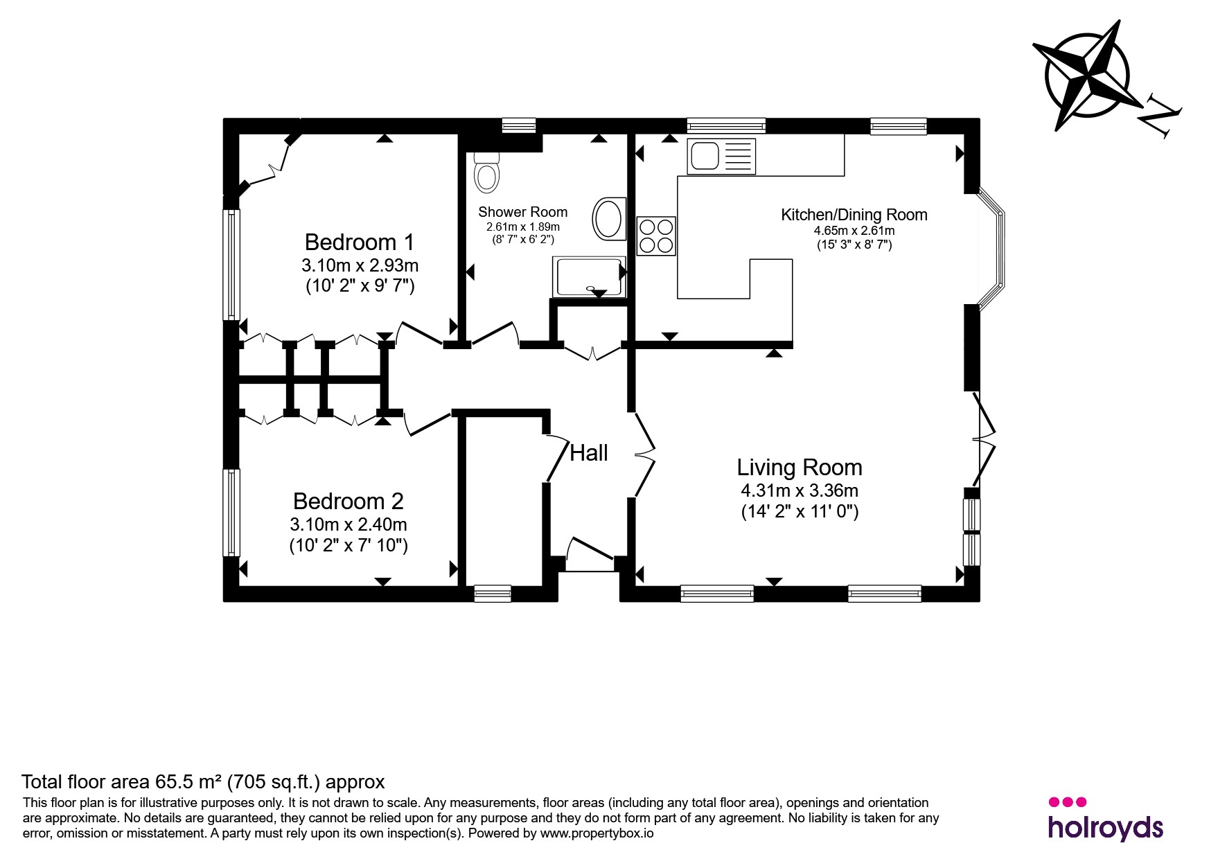 47, Dobrudden, Shipley floorplan