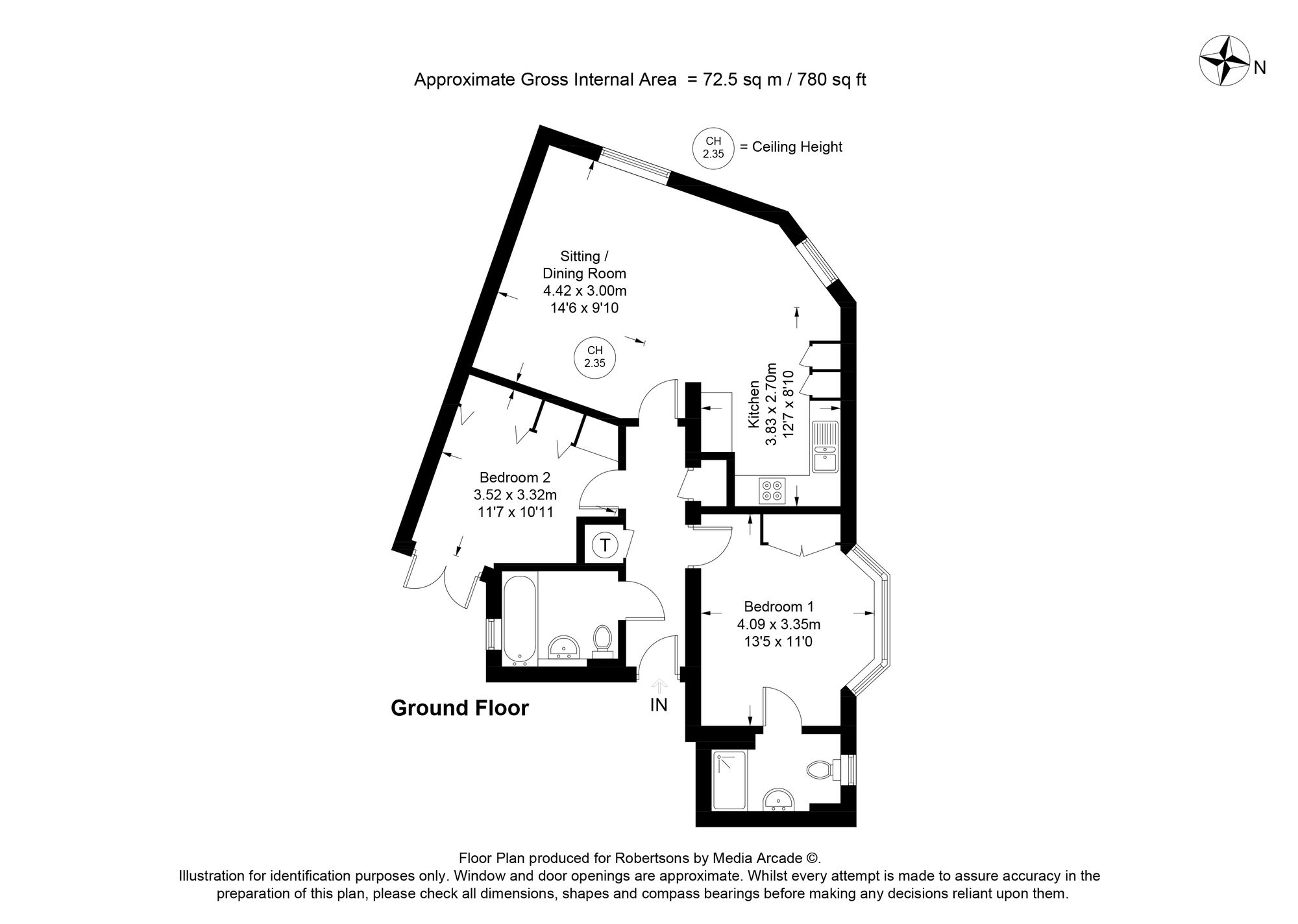 Flat 1, Juniper Court Juniper Lane, High Wycombe floorplan