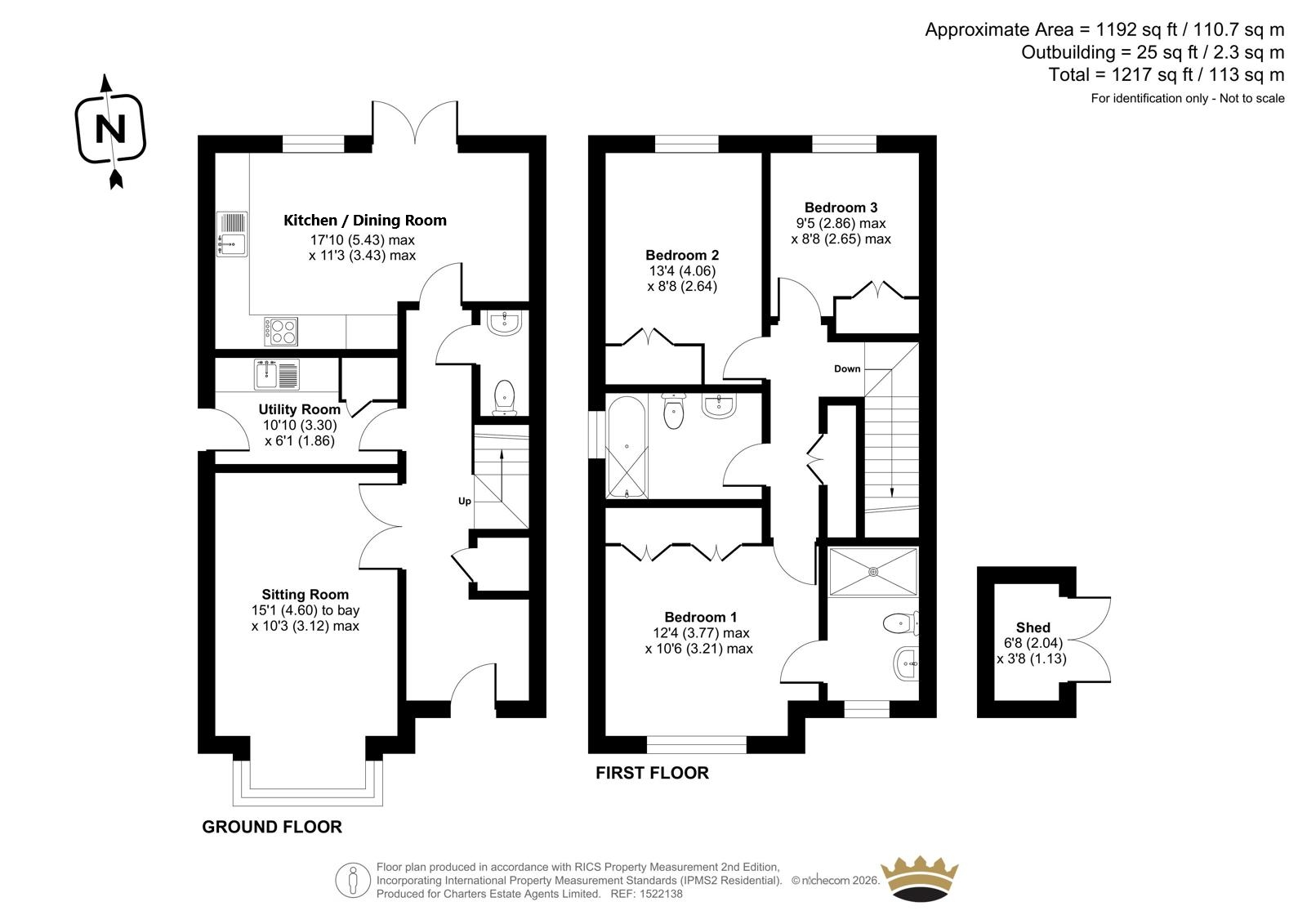 1, Moorings Close, Eastleigh floorplan