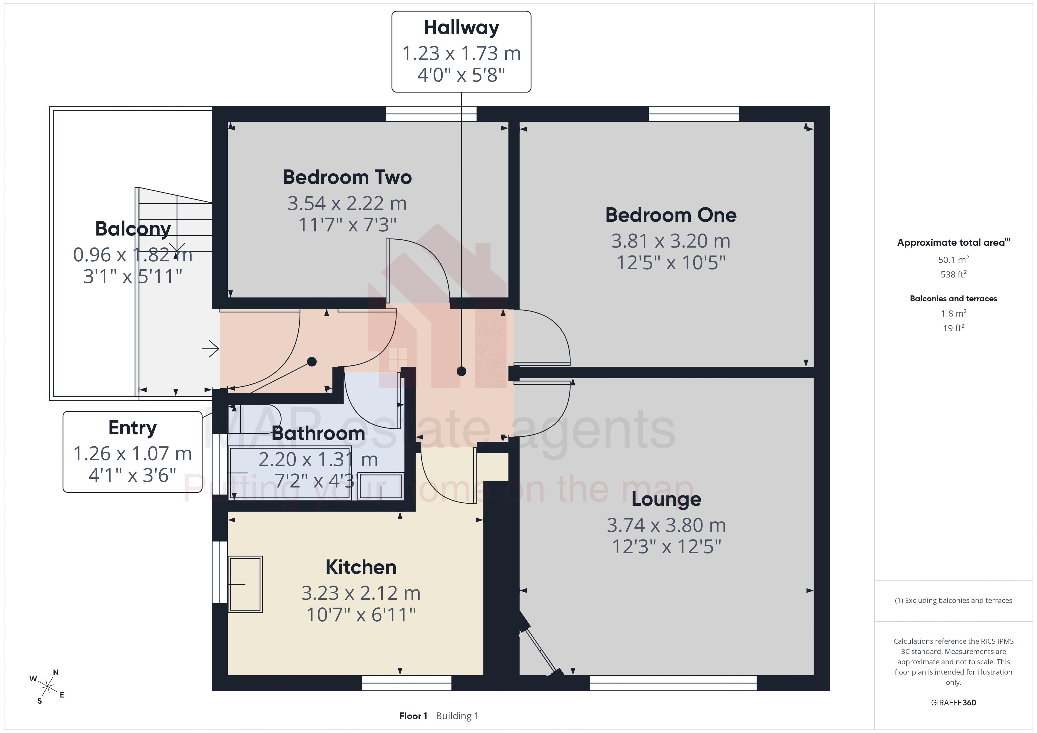 50a, Moorland Close, Penzance floorplan