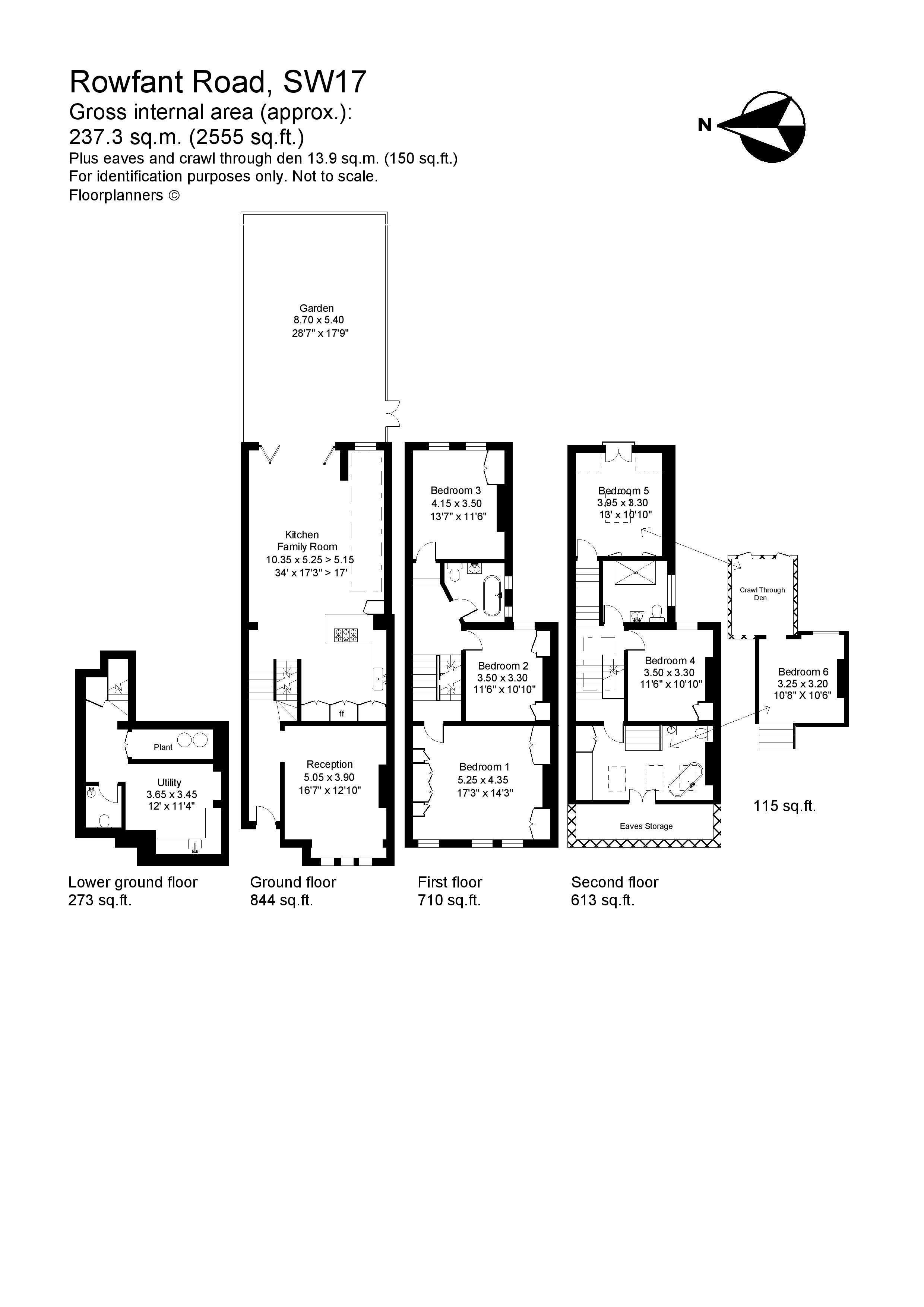3, Rowfant Road, London floorplan