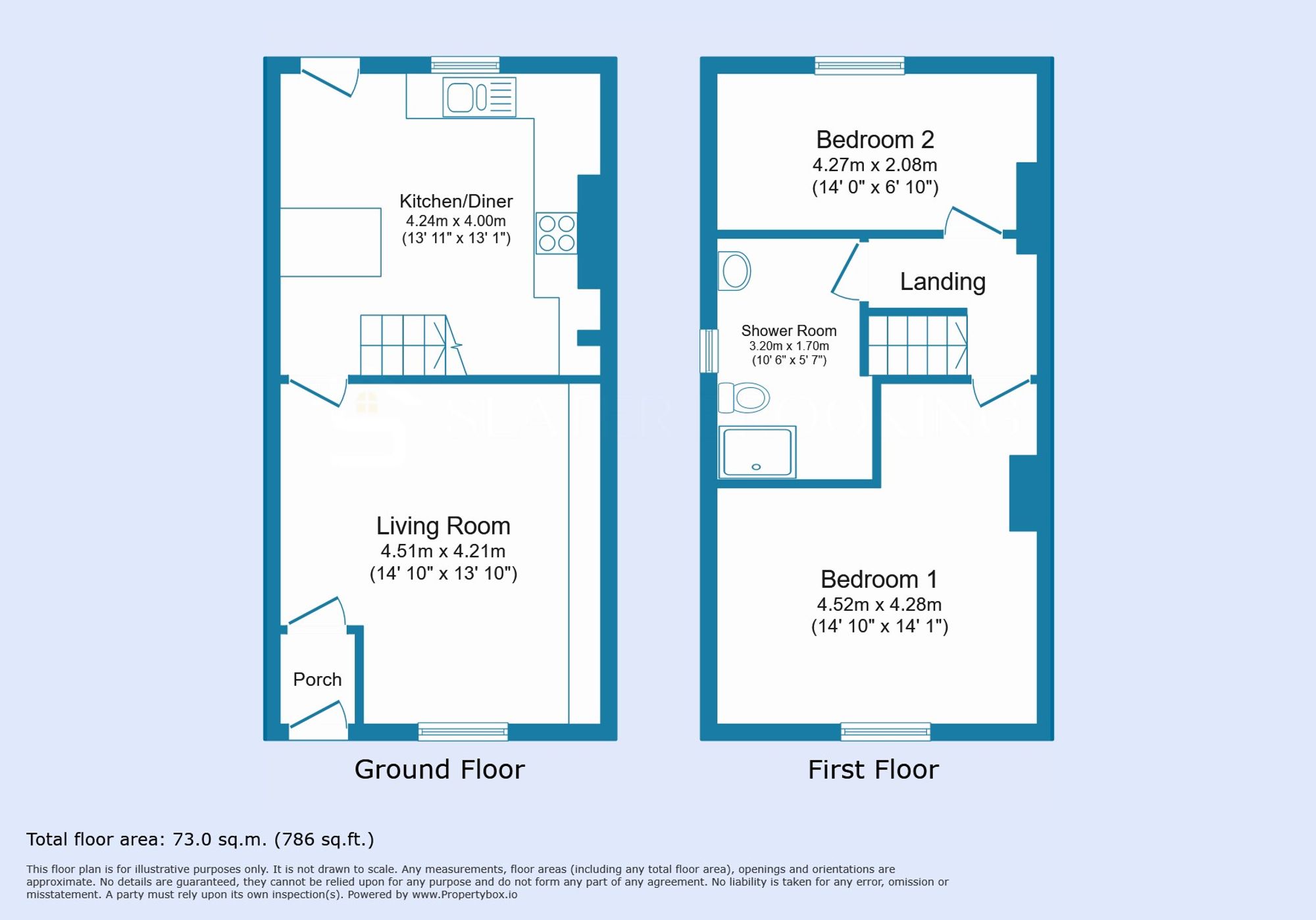 13 Clarence Street, Rossendale floorplan