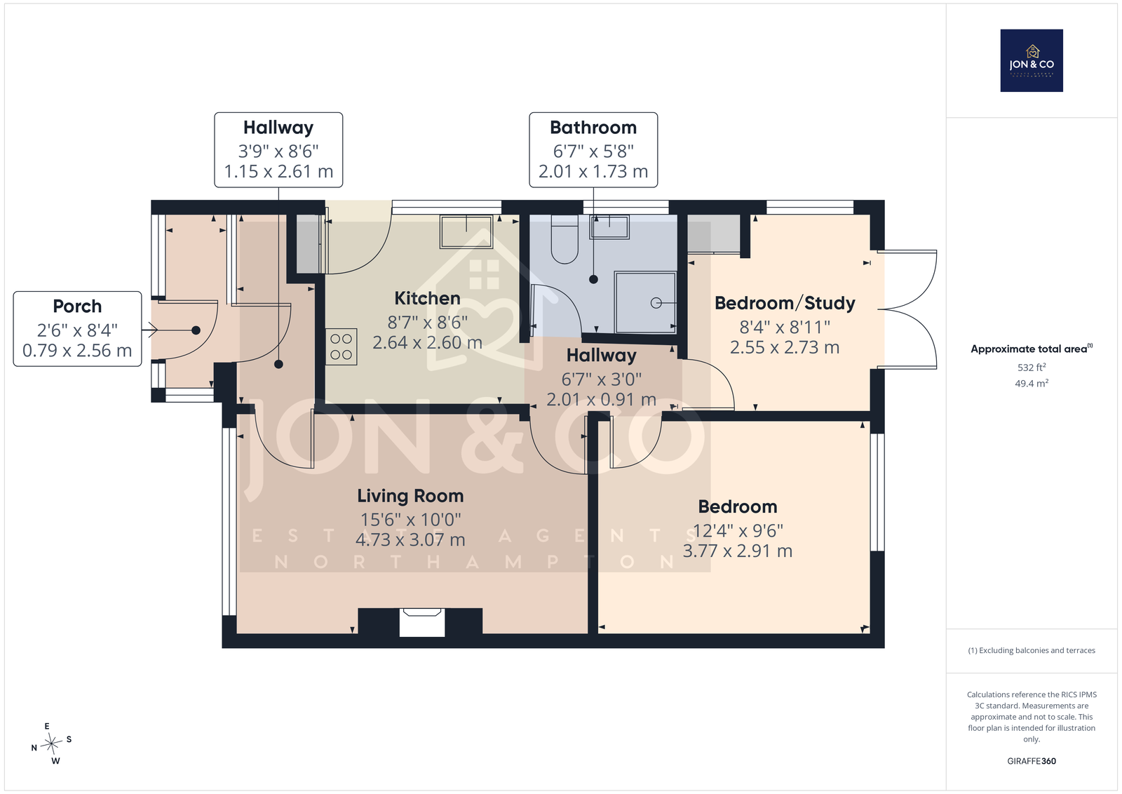 12, Oakham Close, Northampton floorplan