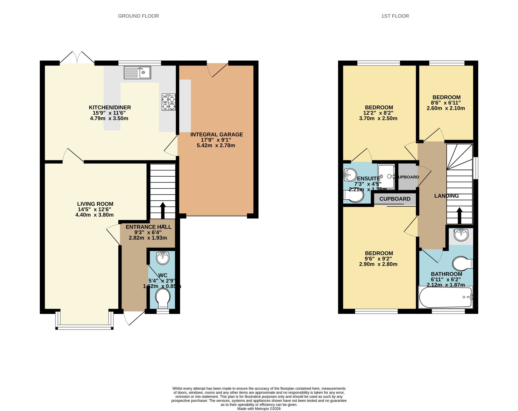 6 Hawkins Walk, Okehampton floorplan