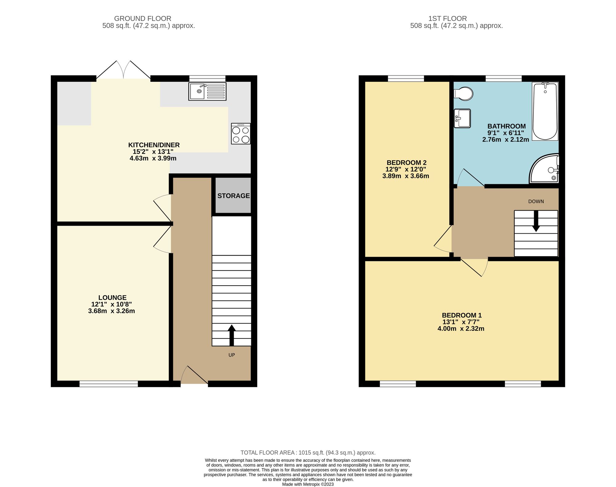 6 Caroline Street, Manchester floorplan