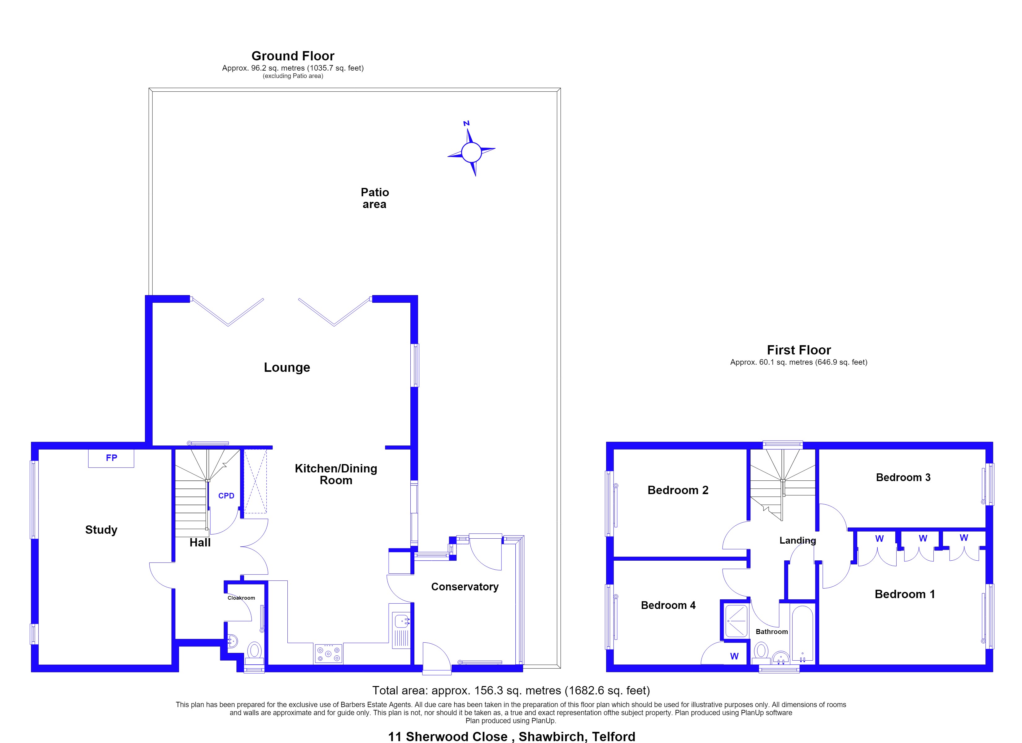 11, Sherwood Close, Telford, Telford And Wrekin floorplan