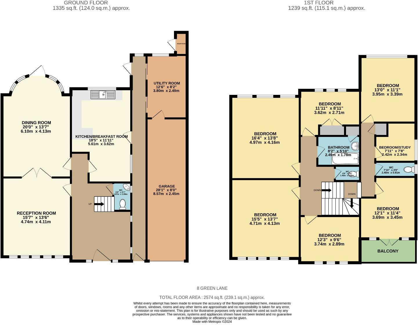 8 Green Lane, Hendon, London floorplan