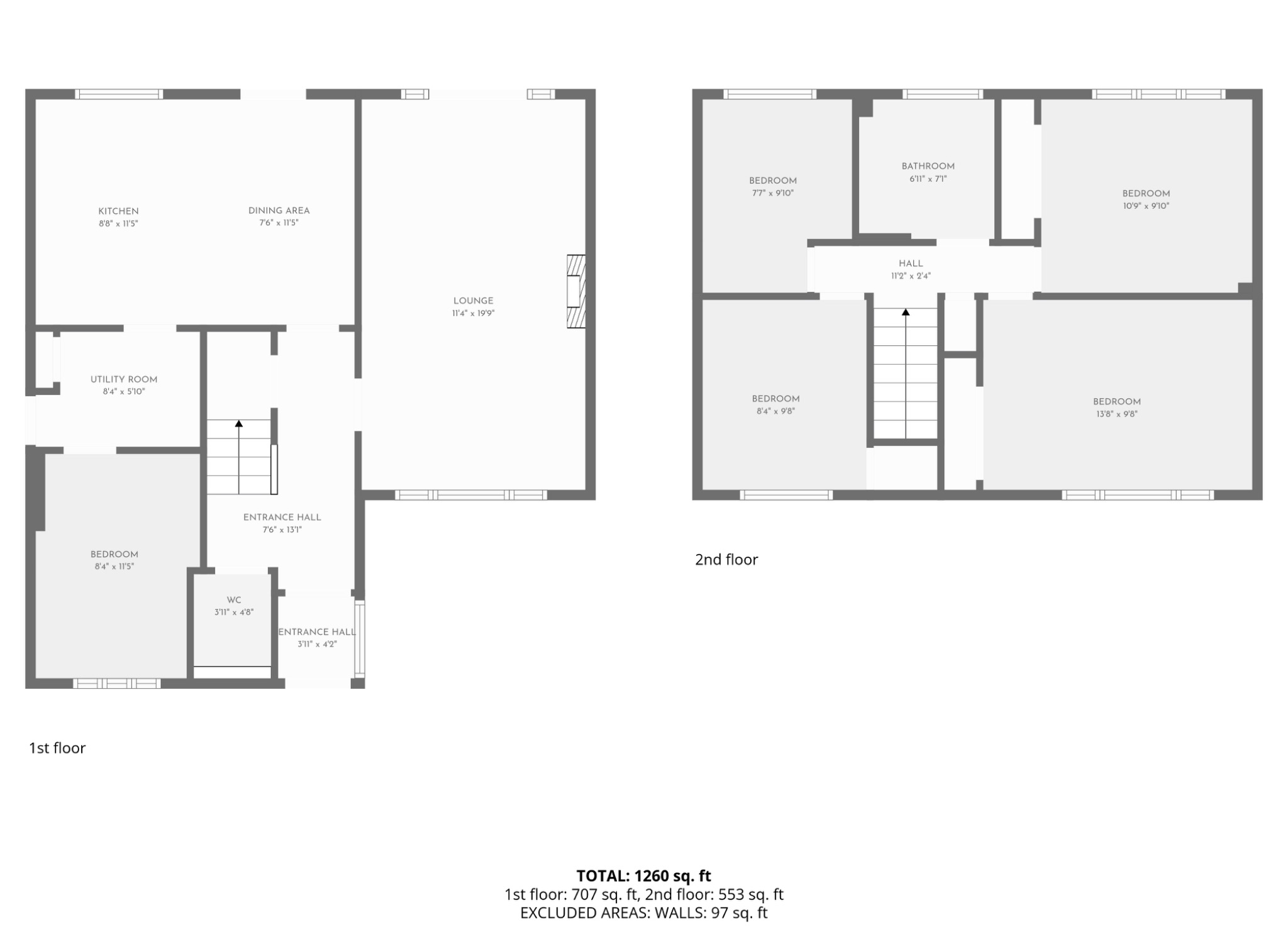 63 Dawlish Close, Stevenage, Hertfordshire floorplan