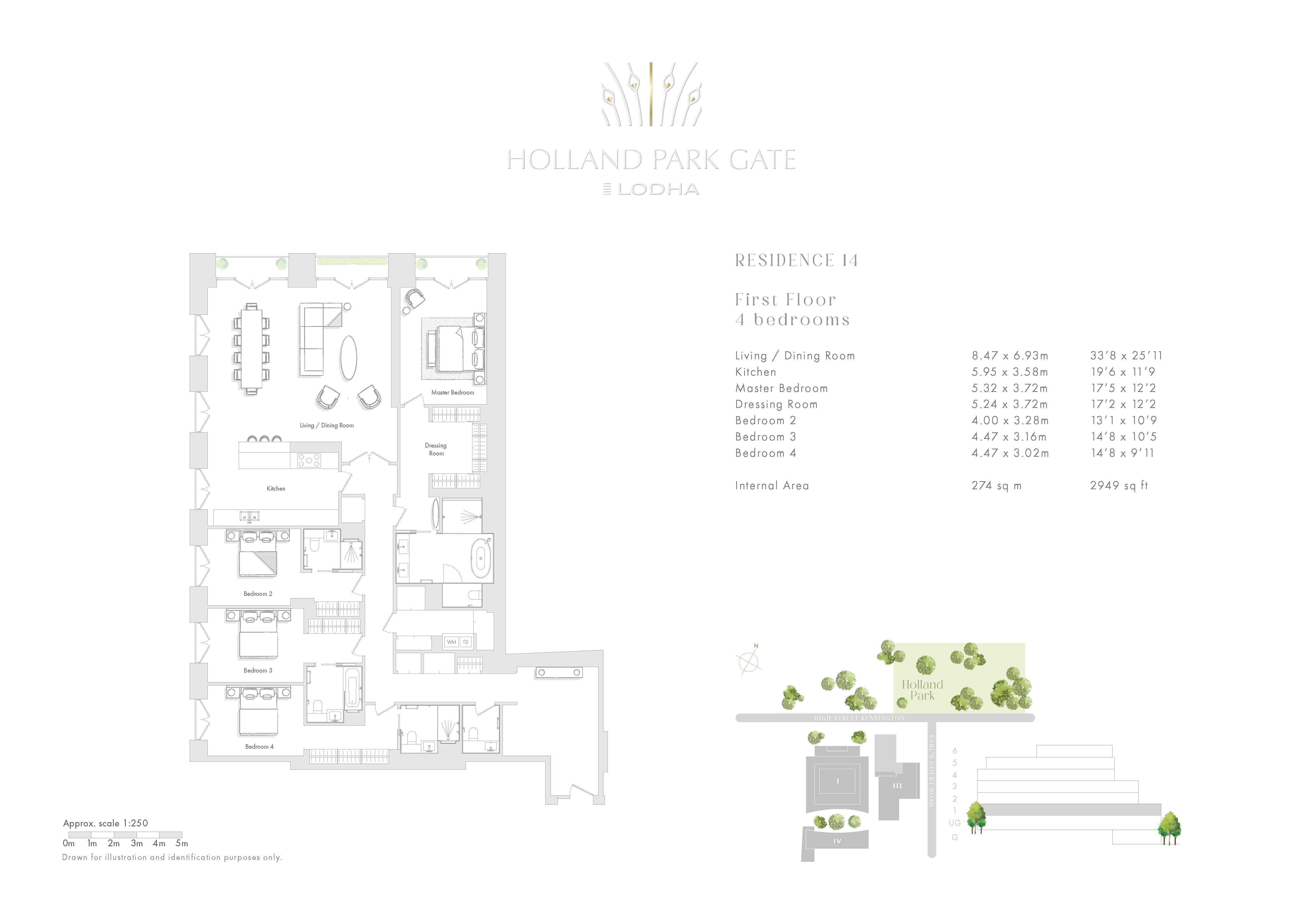 Apartment 14,, Holland Park Gate, London floorplan