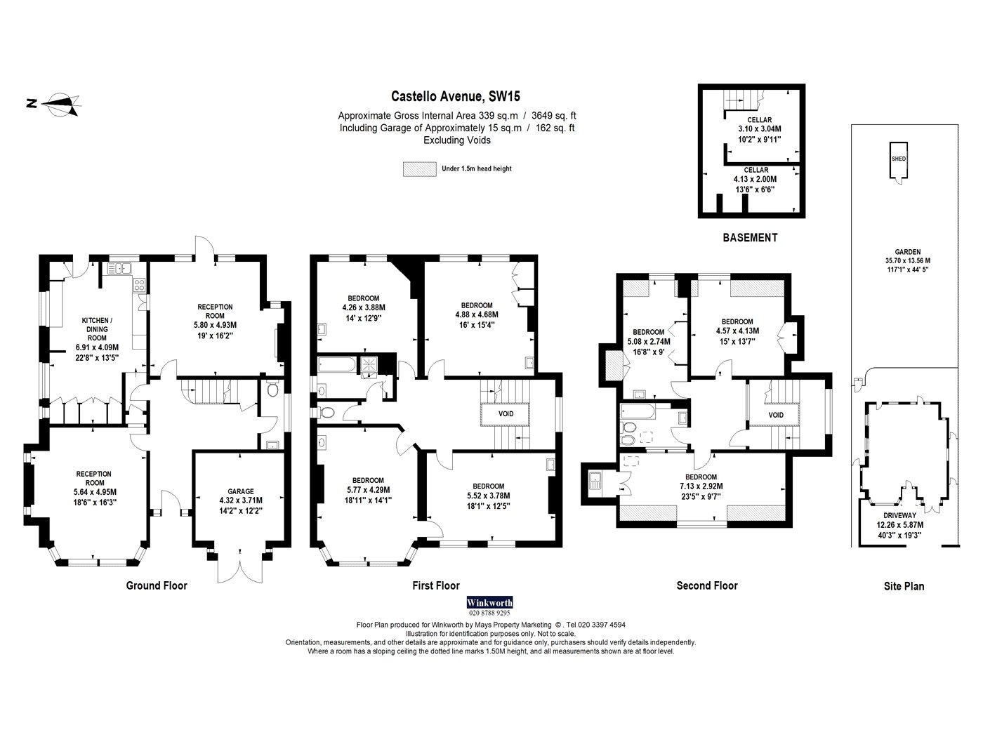 3, Castello Avenue, London floorplan