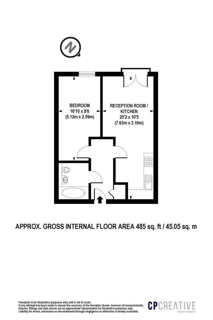 152, Woods House, 7 Gatliff Road floorplan
