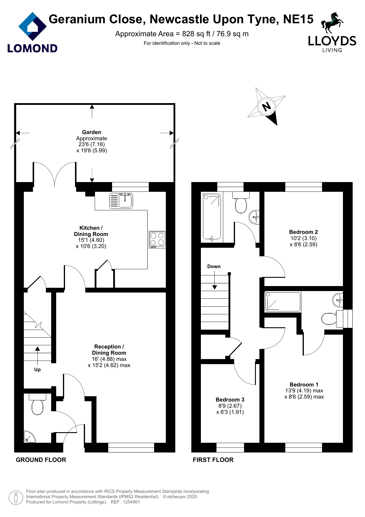 31, Lavender Way, Cramlington floorplan