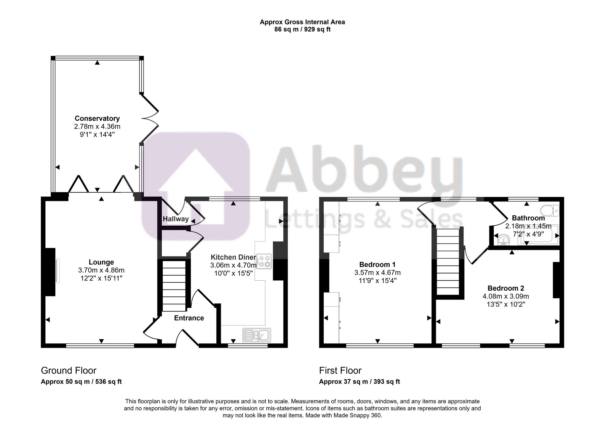 50 Henley Road, Leicester floorplan