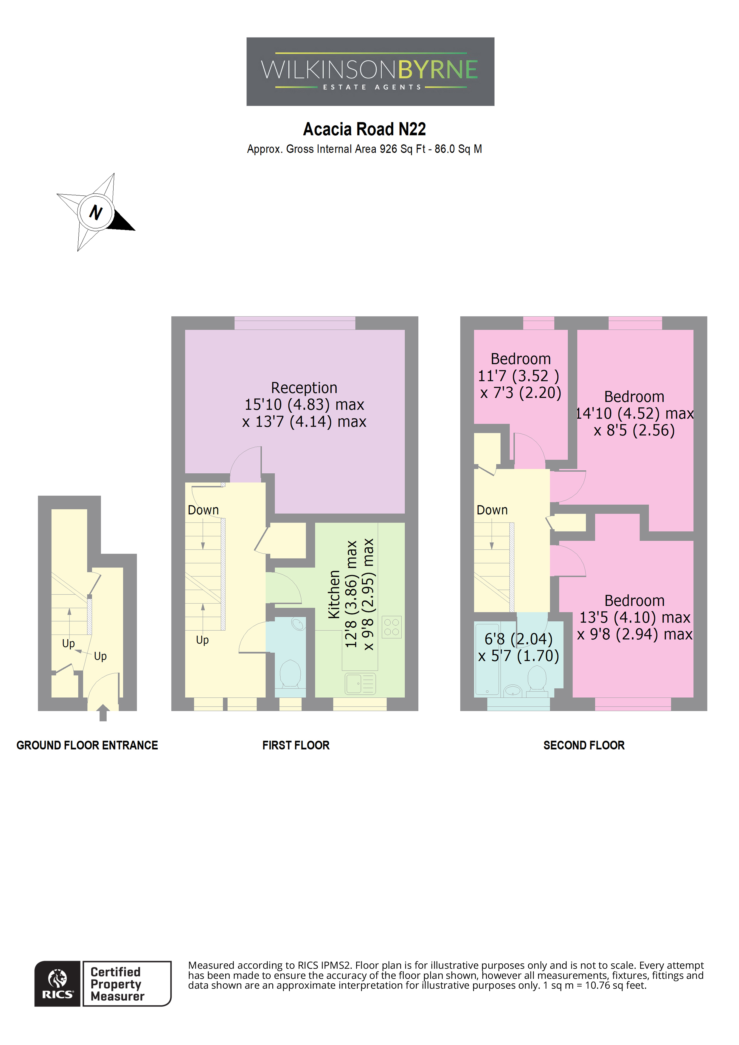 10, Acacia Road, London floorplan