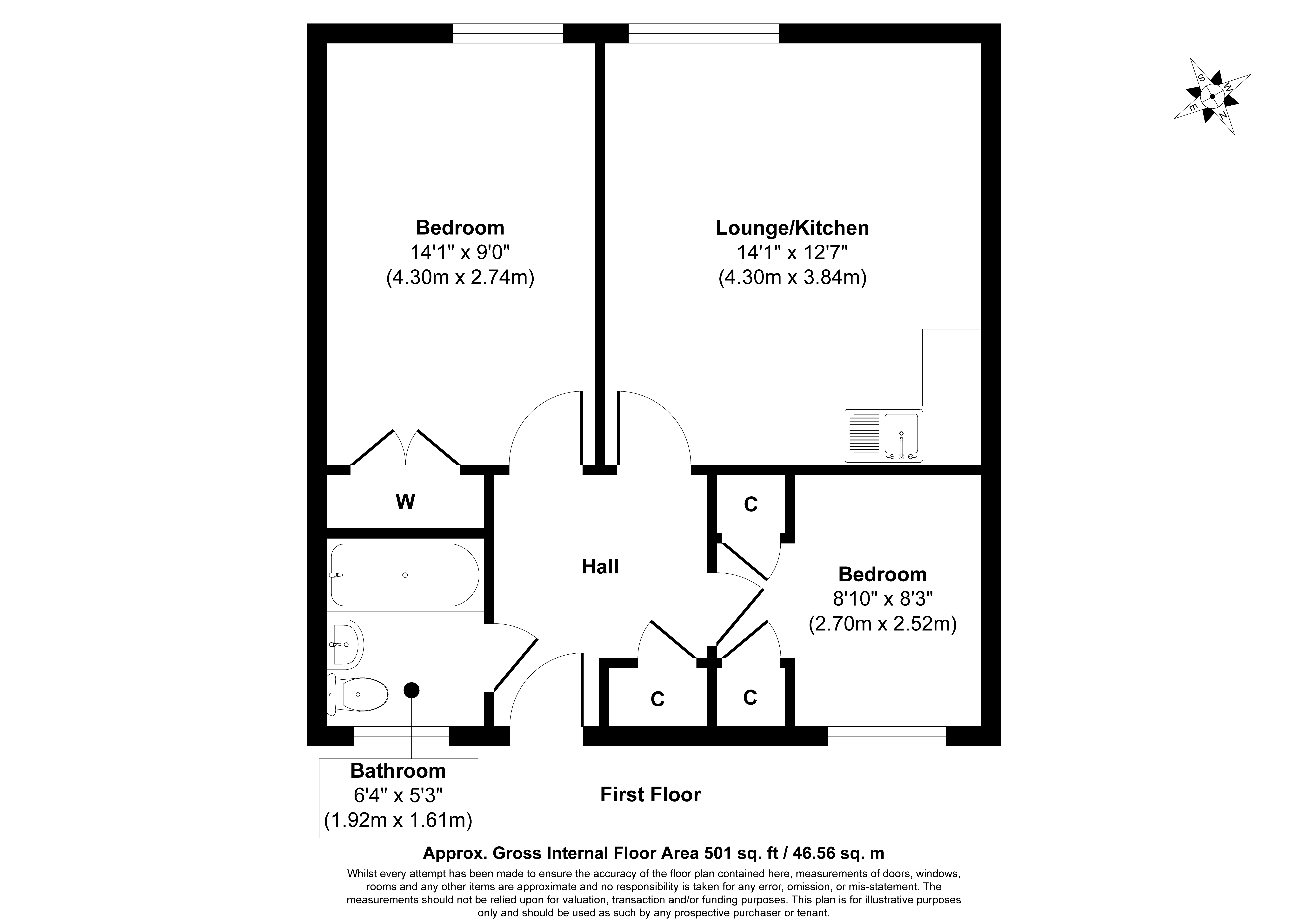 56 Pamplins, 56 Pamplins, Basildon floorplan