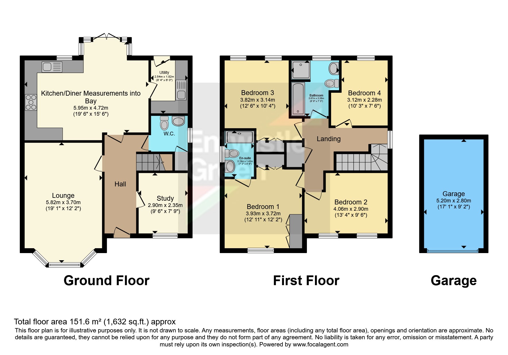 8, Bowfell Grove, Warrington floorplan