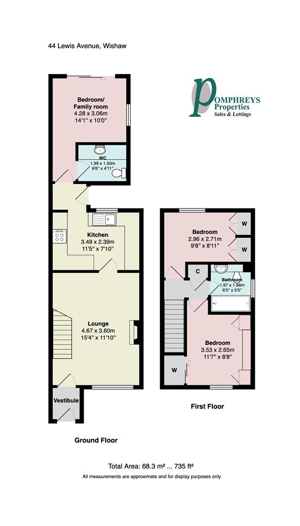 44, Lewis Avenue, Wishaw floorplan