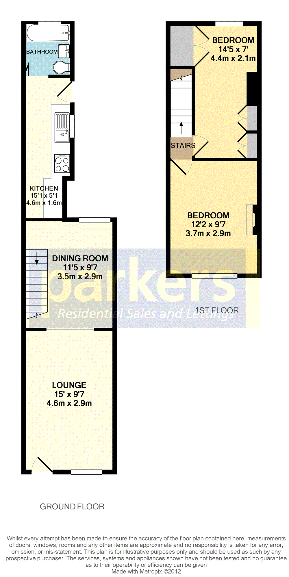 2 Bedrooms Terraced house to rent in Princes Street, Reading, Berkshire RG1