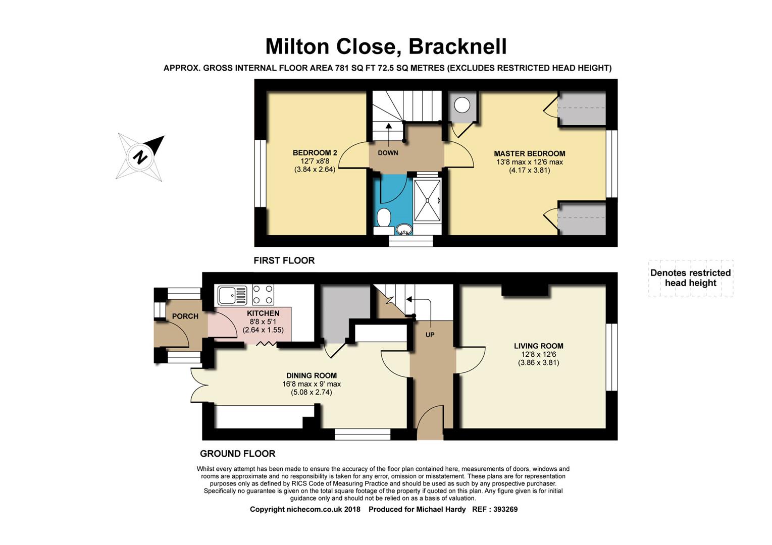 2 Bedrooms End terrace house for sale in Milton Close, Bracknell, Berkshire RG12