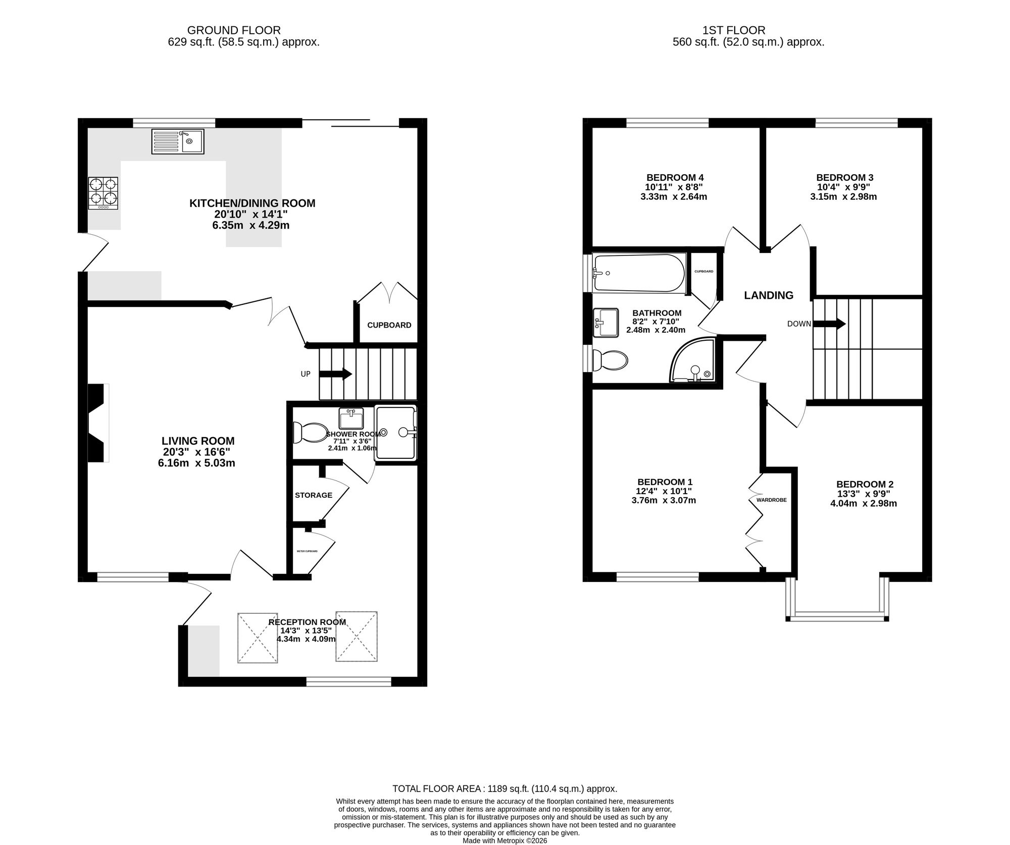 10 Fieldhead Road, Wilmslow floorplan