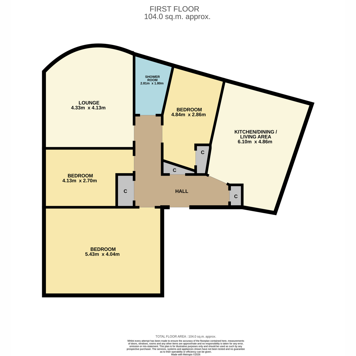 Flat 1/2, 1, Dudhope Street, Dundee floorplan