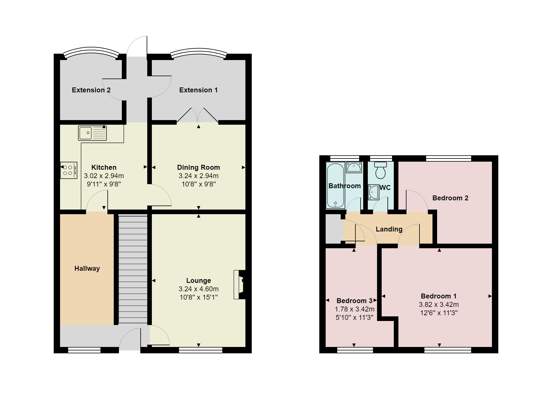 3 Bedrooms Terraced house for sale in Gresham Walk, Tilgate, Crawley RH10