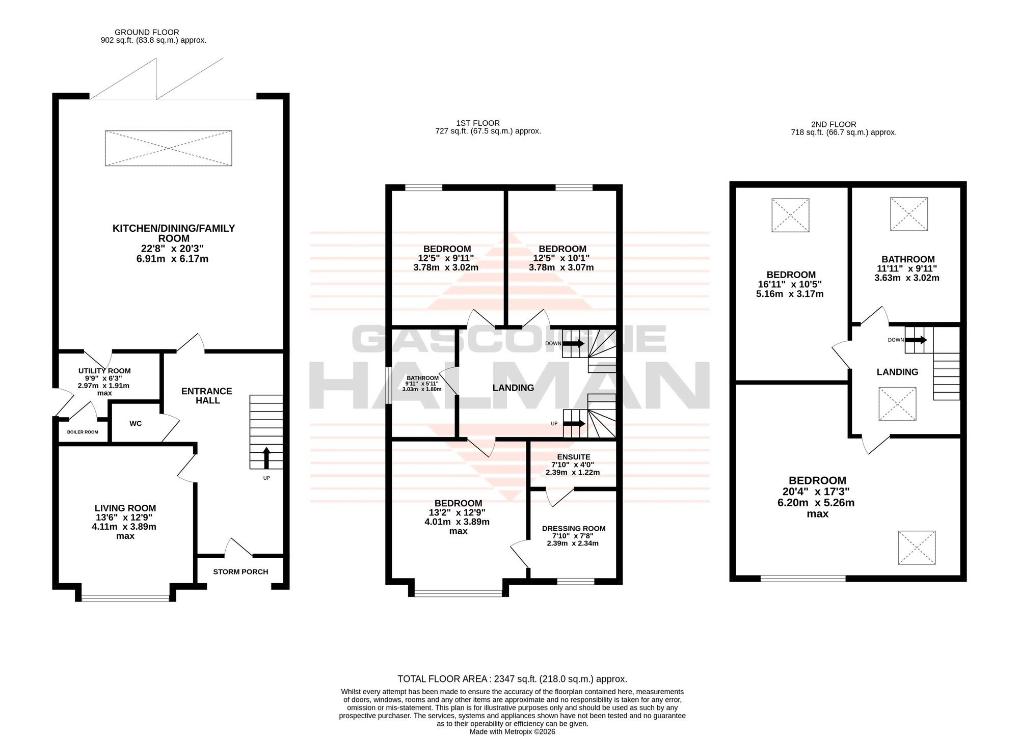 9 Brooklands Crescent, Sale floorplan