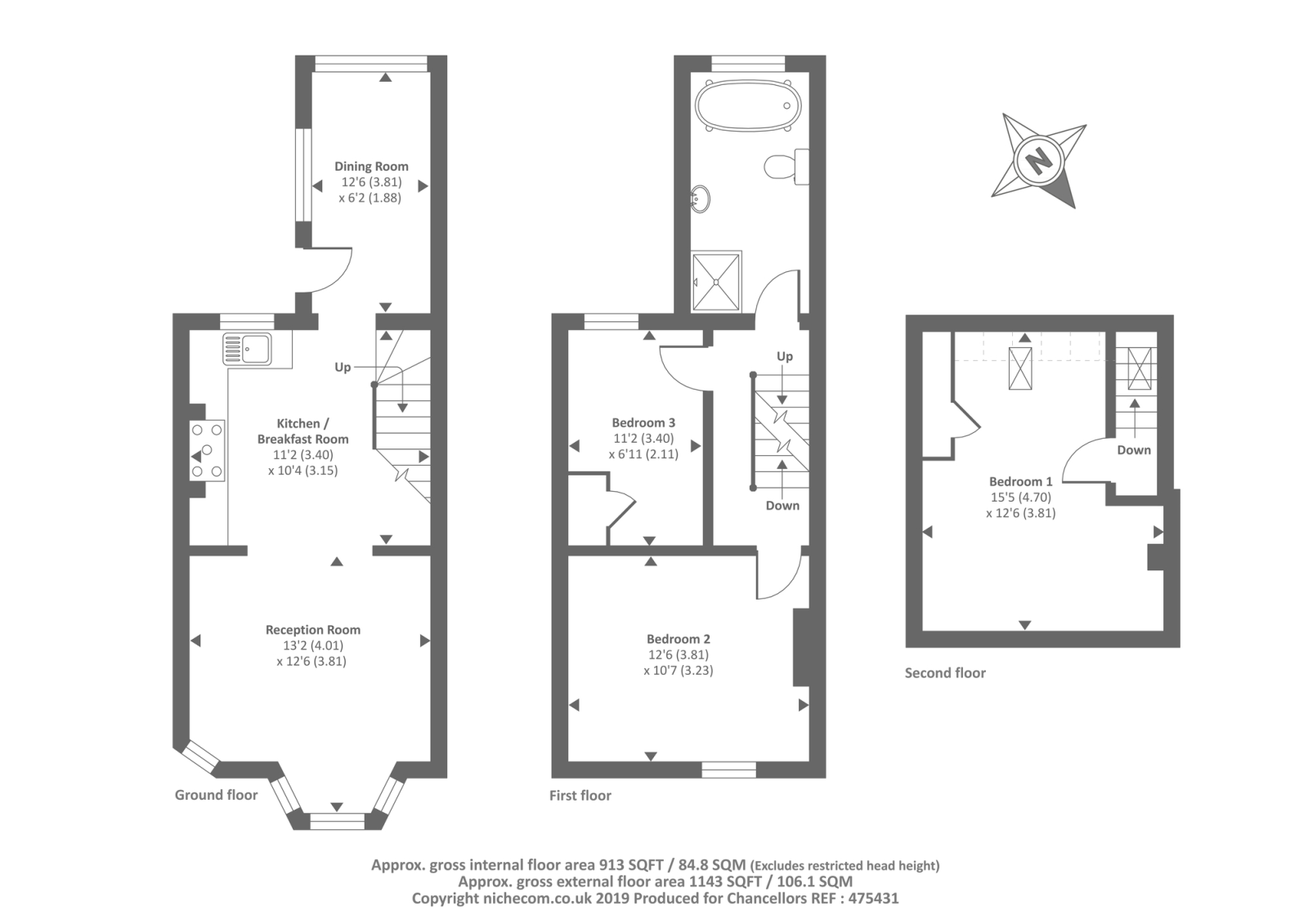 3 Bedrooms End terrace house for sale in Worcester Road, Chipping Norton OX7