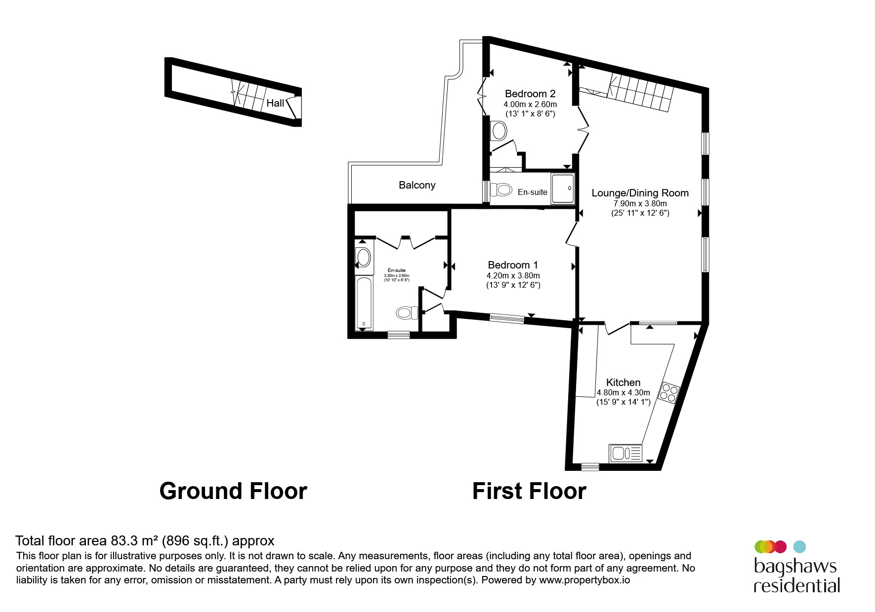 Dales Croft Apartment, Market Place, Buxton floorplan