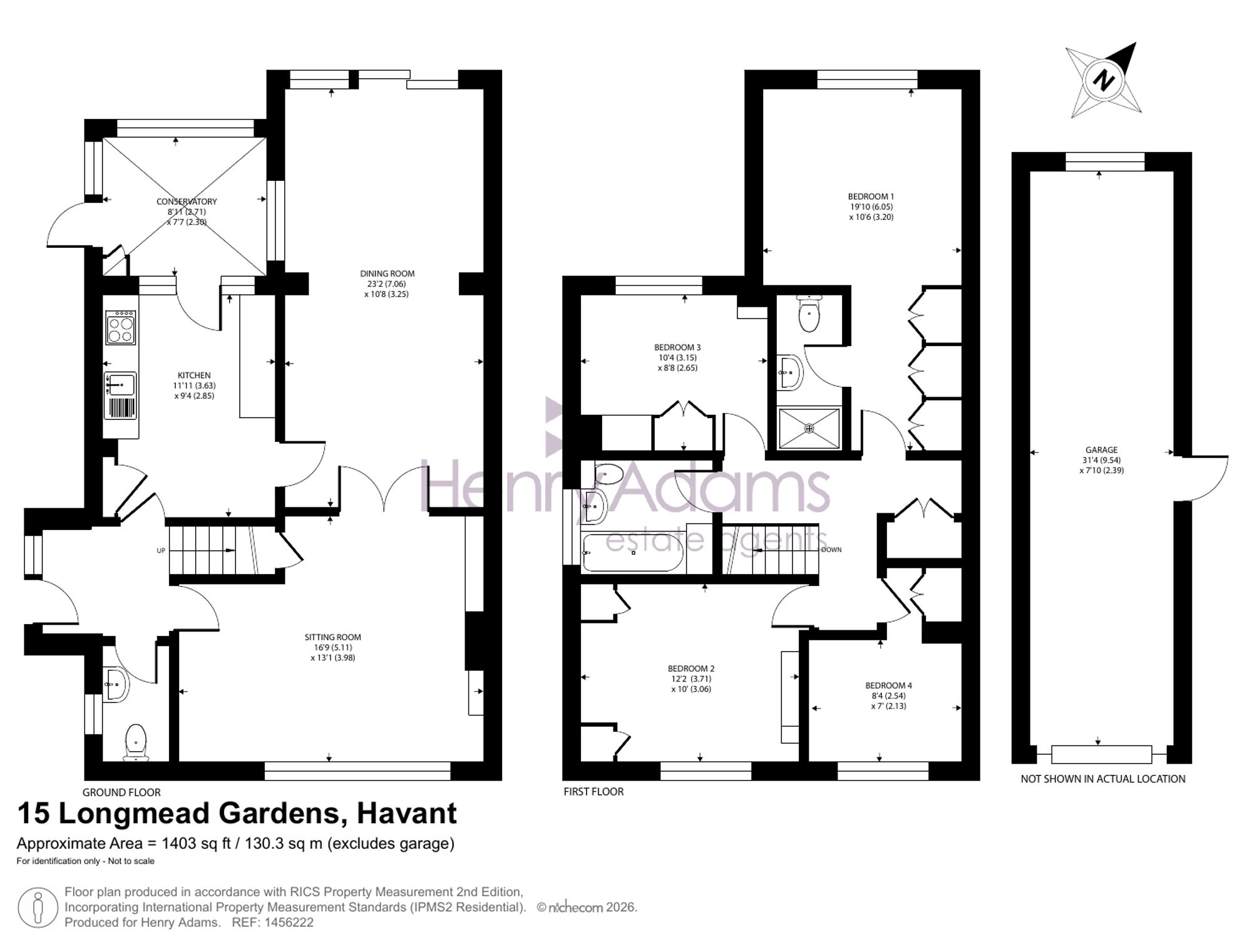 15 Longmead Gardens, Havant floorplan