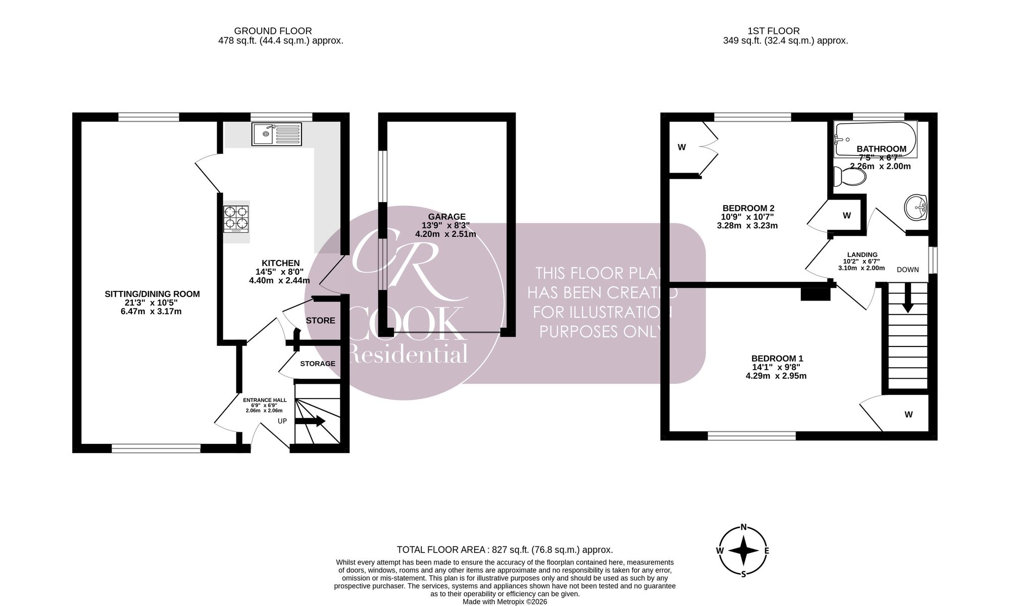 12 Mendip Close, Cheltenham floorplan