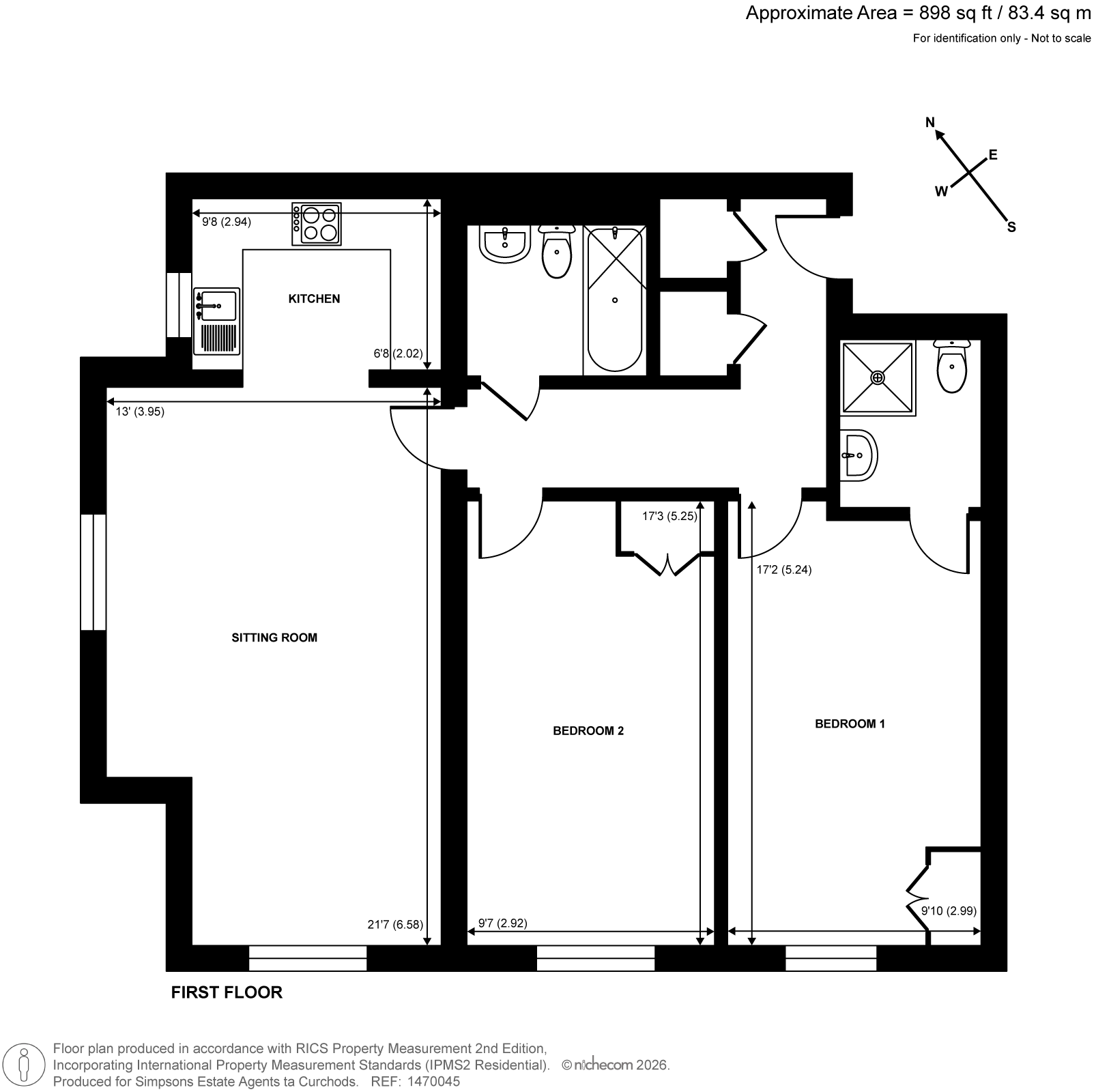 Flat 10,, Claycorn Court, Esher floorplan
