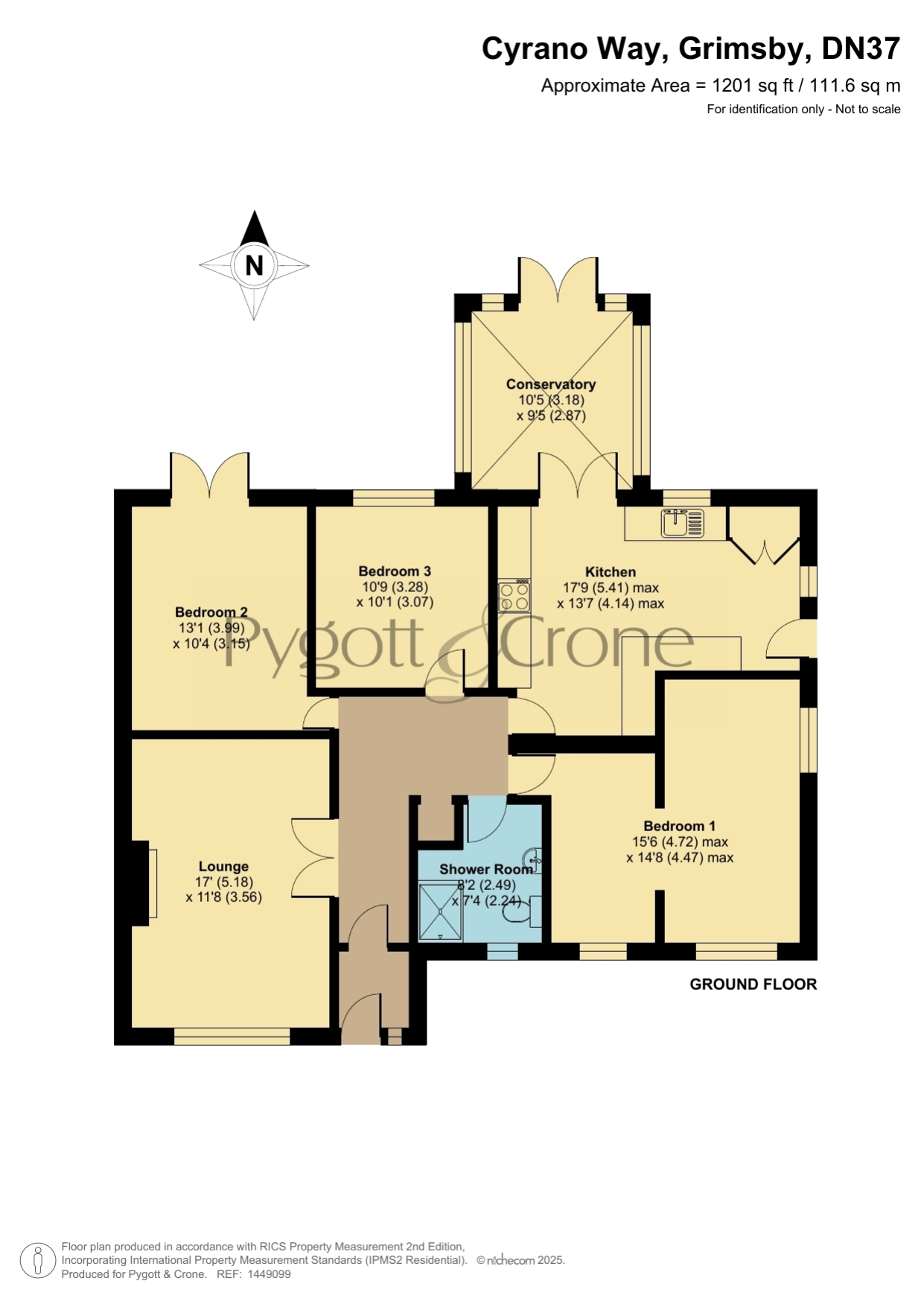 62, Cyrano Way, Grimsby floorplan
