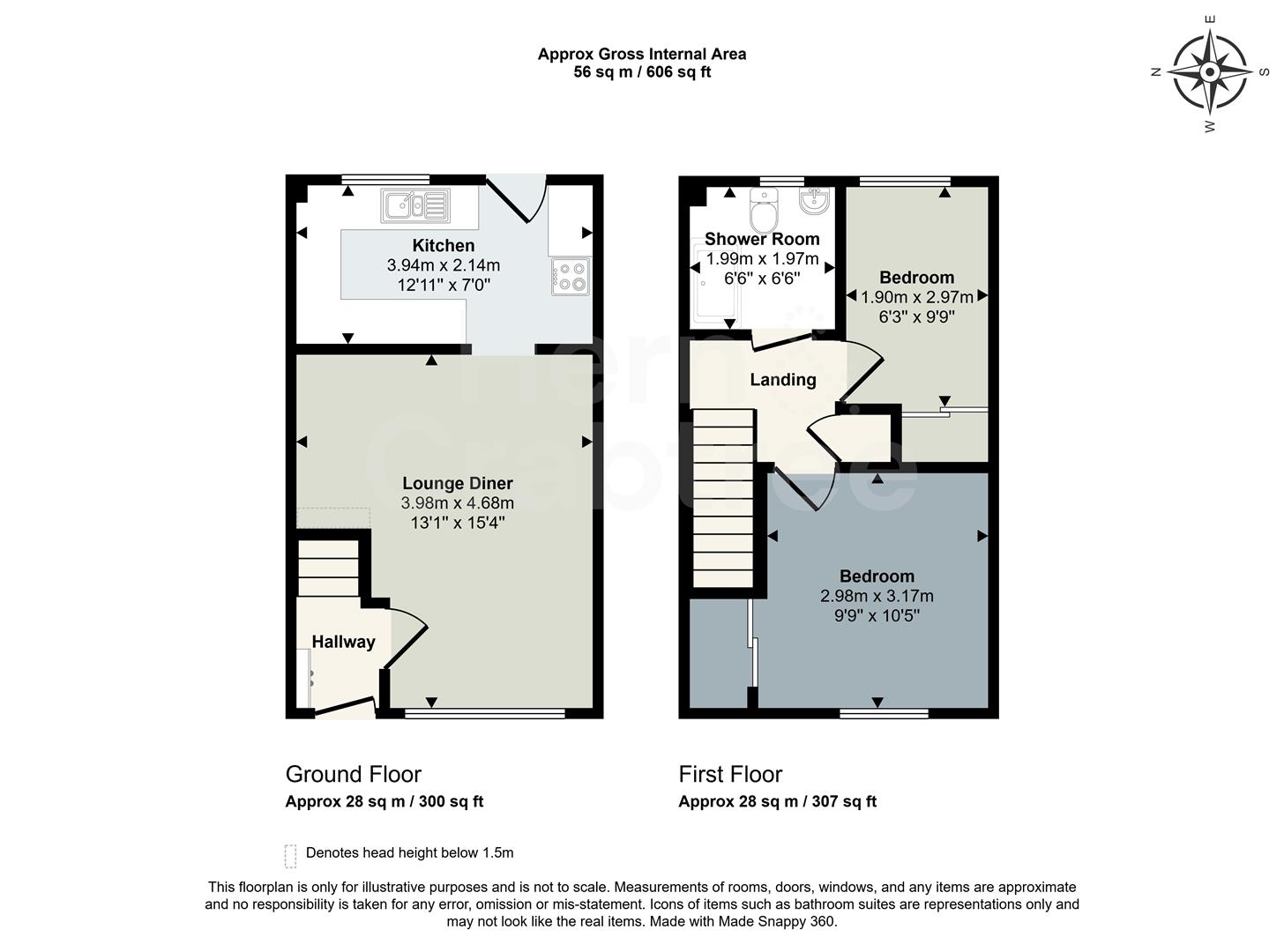 53, Spring Grove, Cardiff floorplan