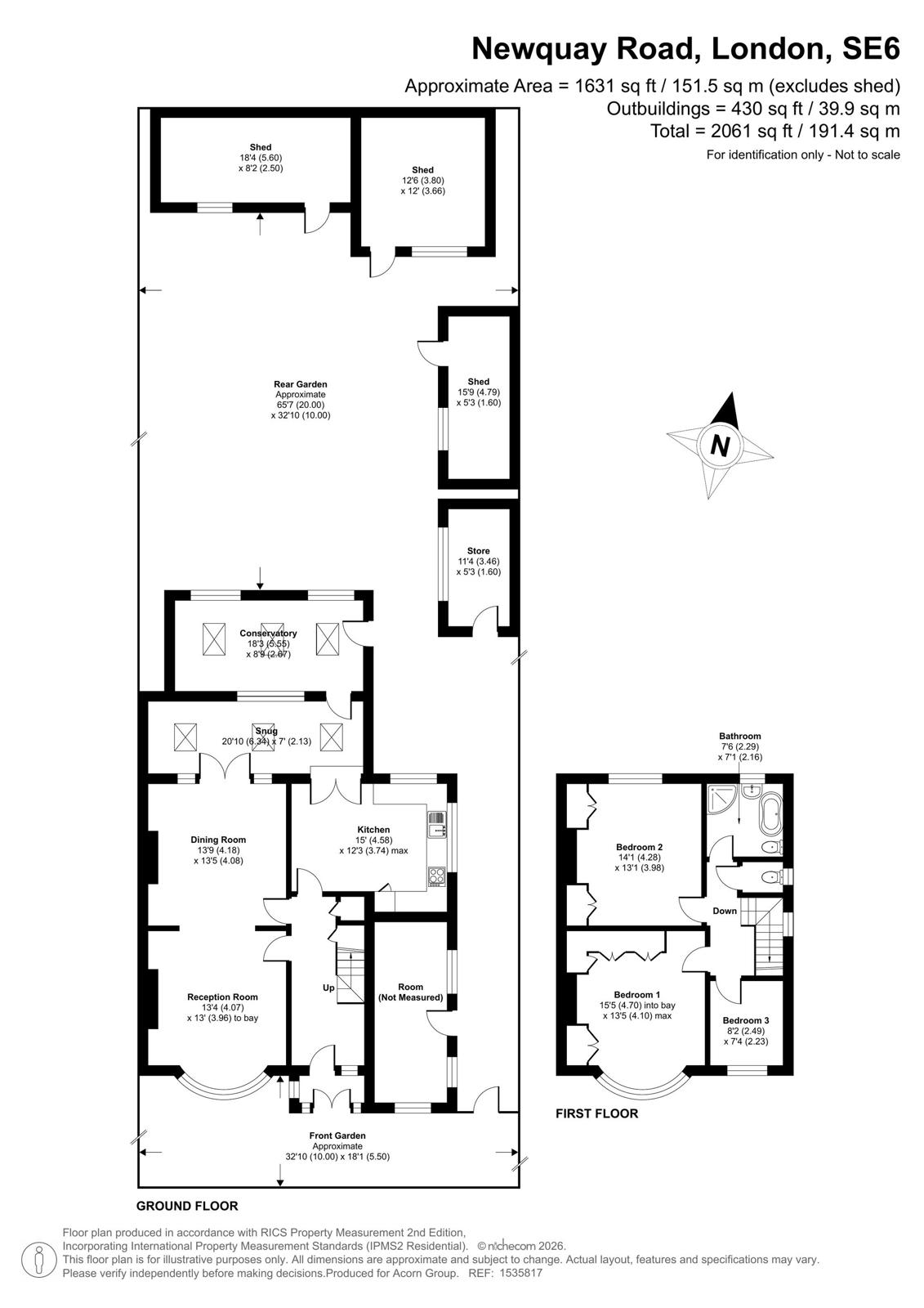 43, Newquay Road, London floorplan