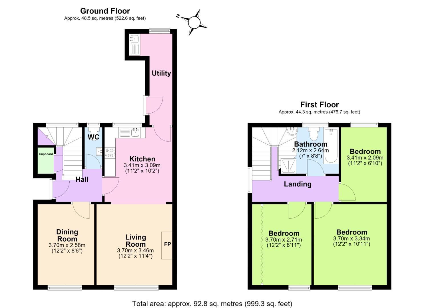 1, Willoughby Road, Nottingham floorplan