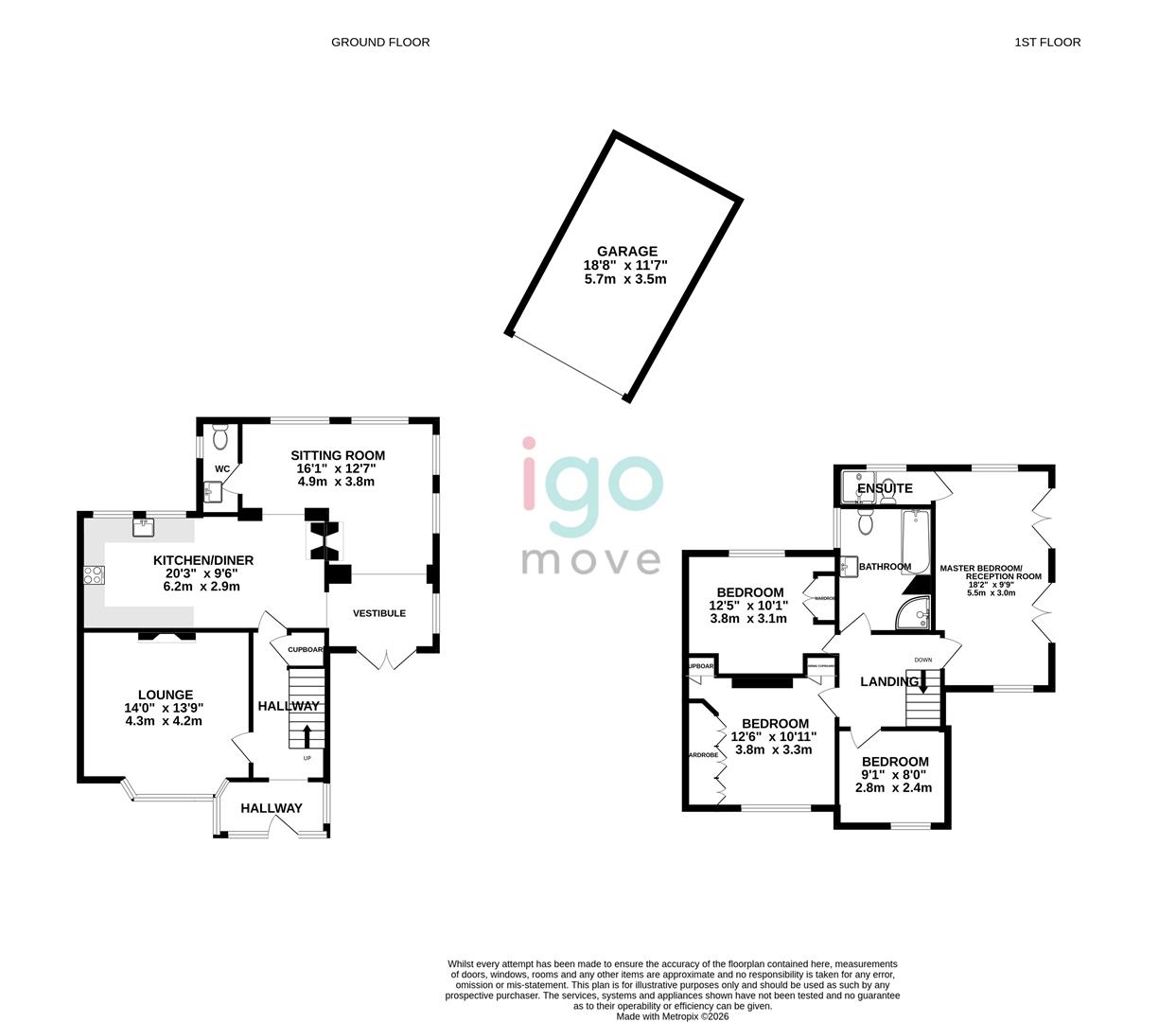 Robin Hill, Mickle Hill Road, Hartlepool floorplan