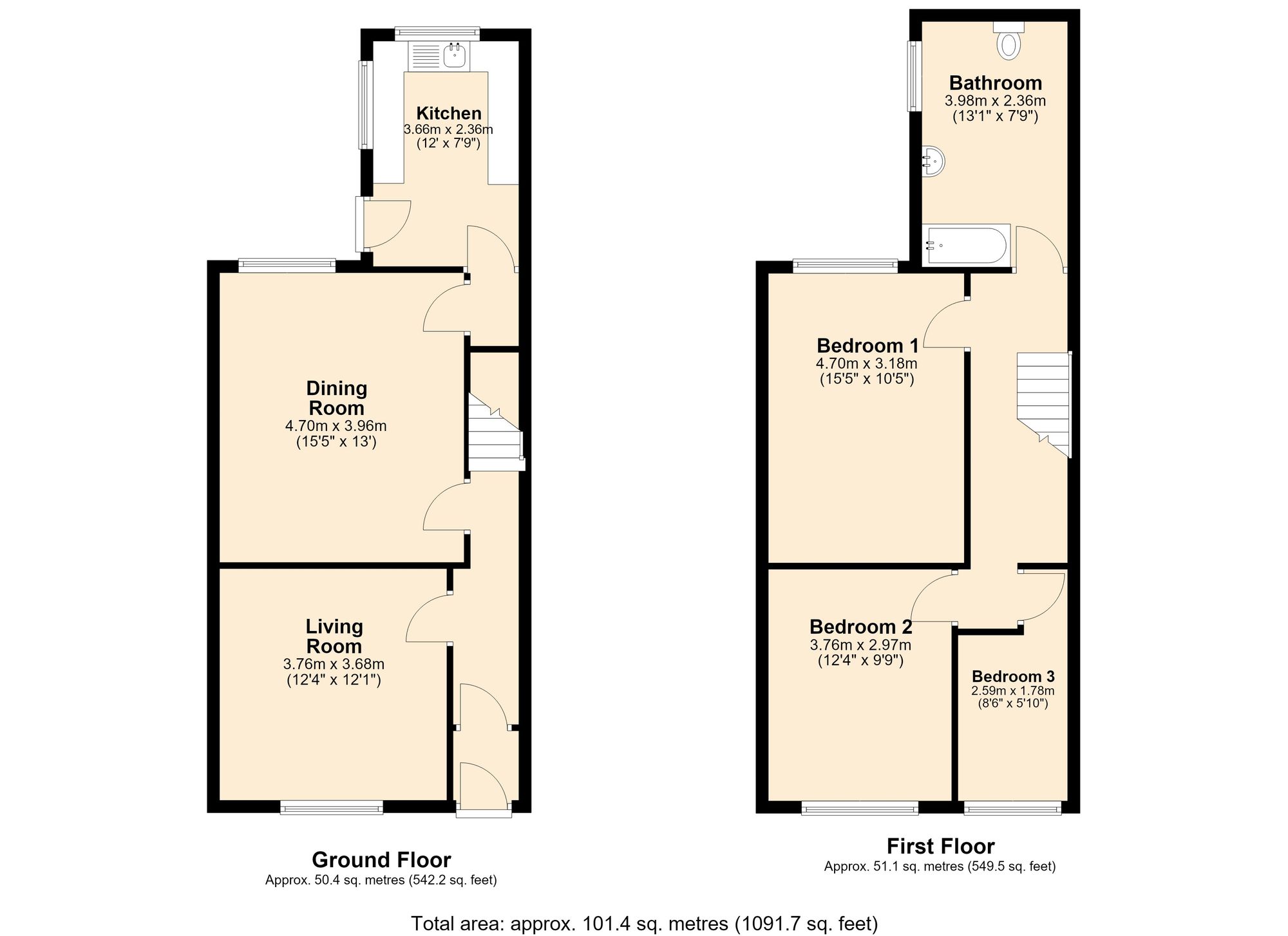 94 Blackburn Road, Accrington floorplan