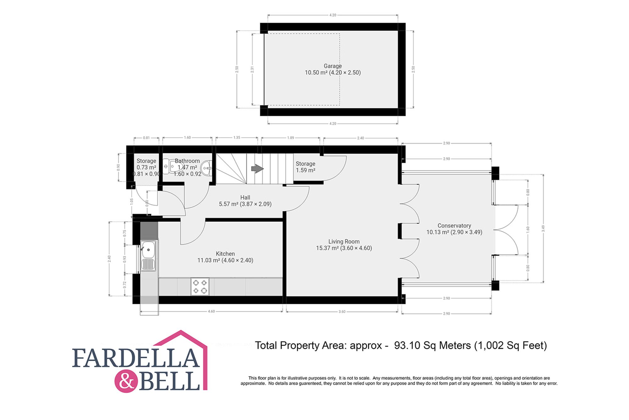 3 Arundel Close, Burnley floorplan