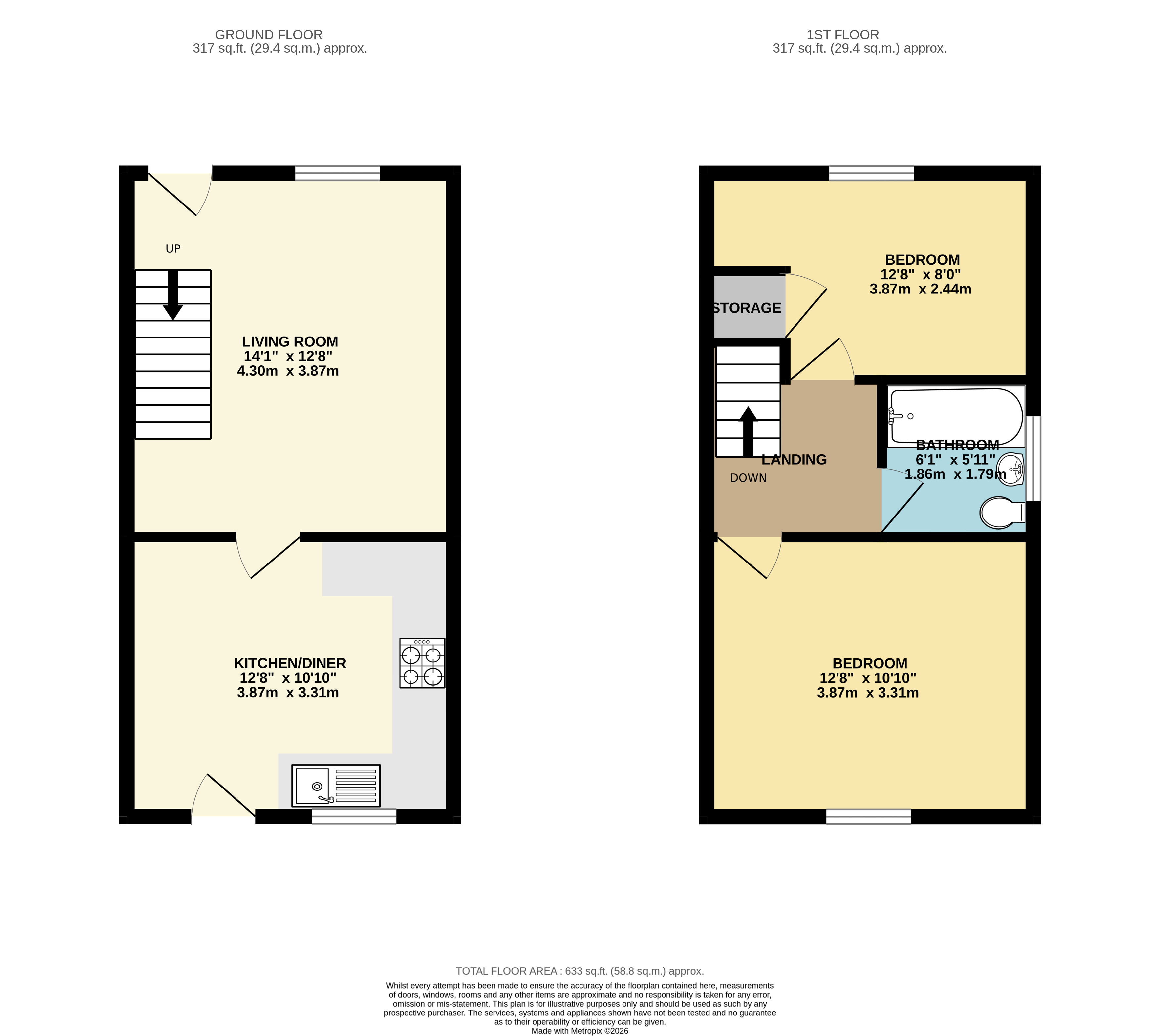 14, The Brambles, Newton on Trent floorplan