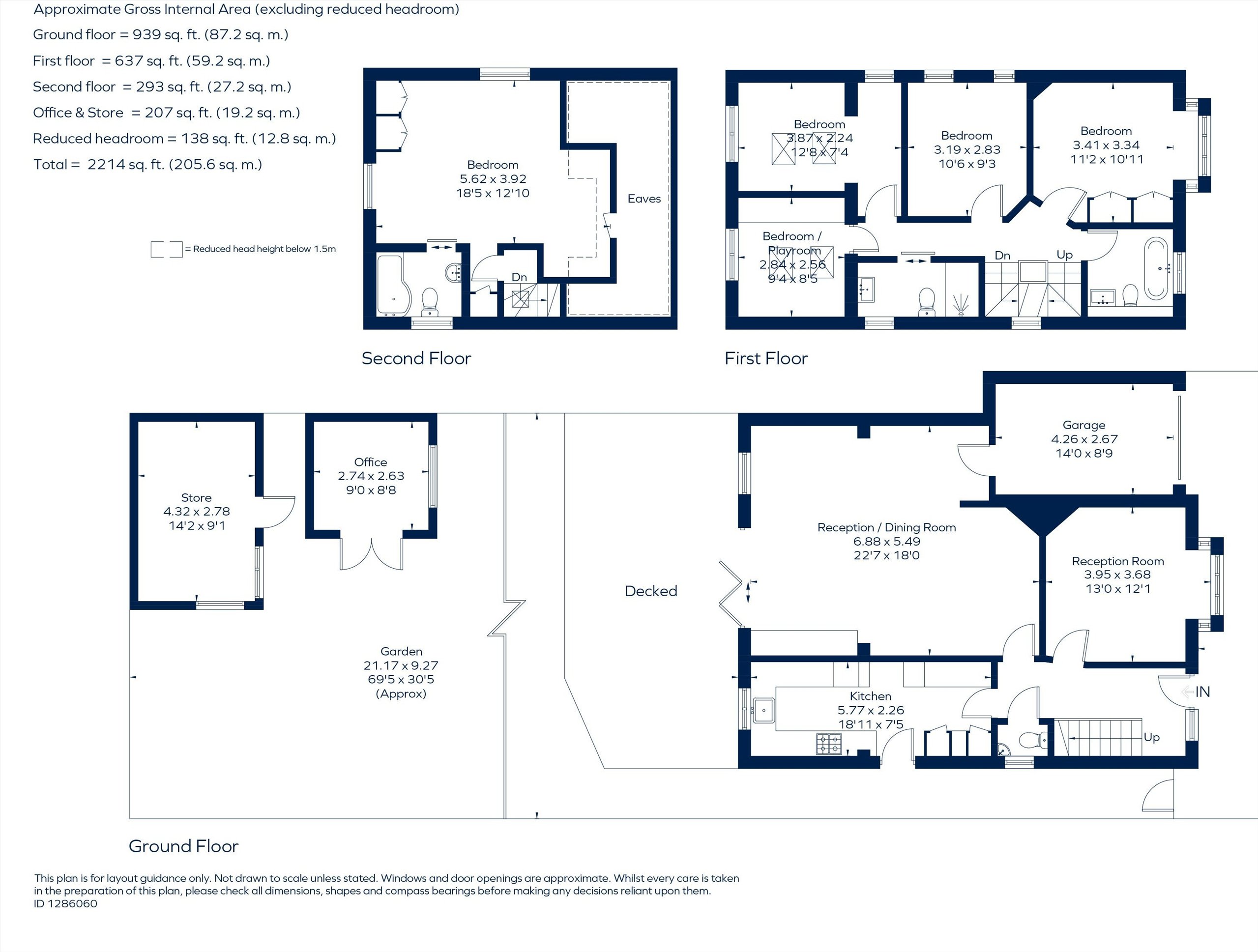 80, Tolworth Park Road, Surbiton floorplan