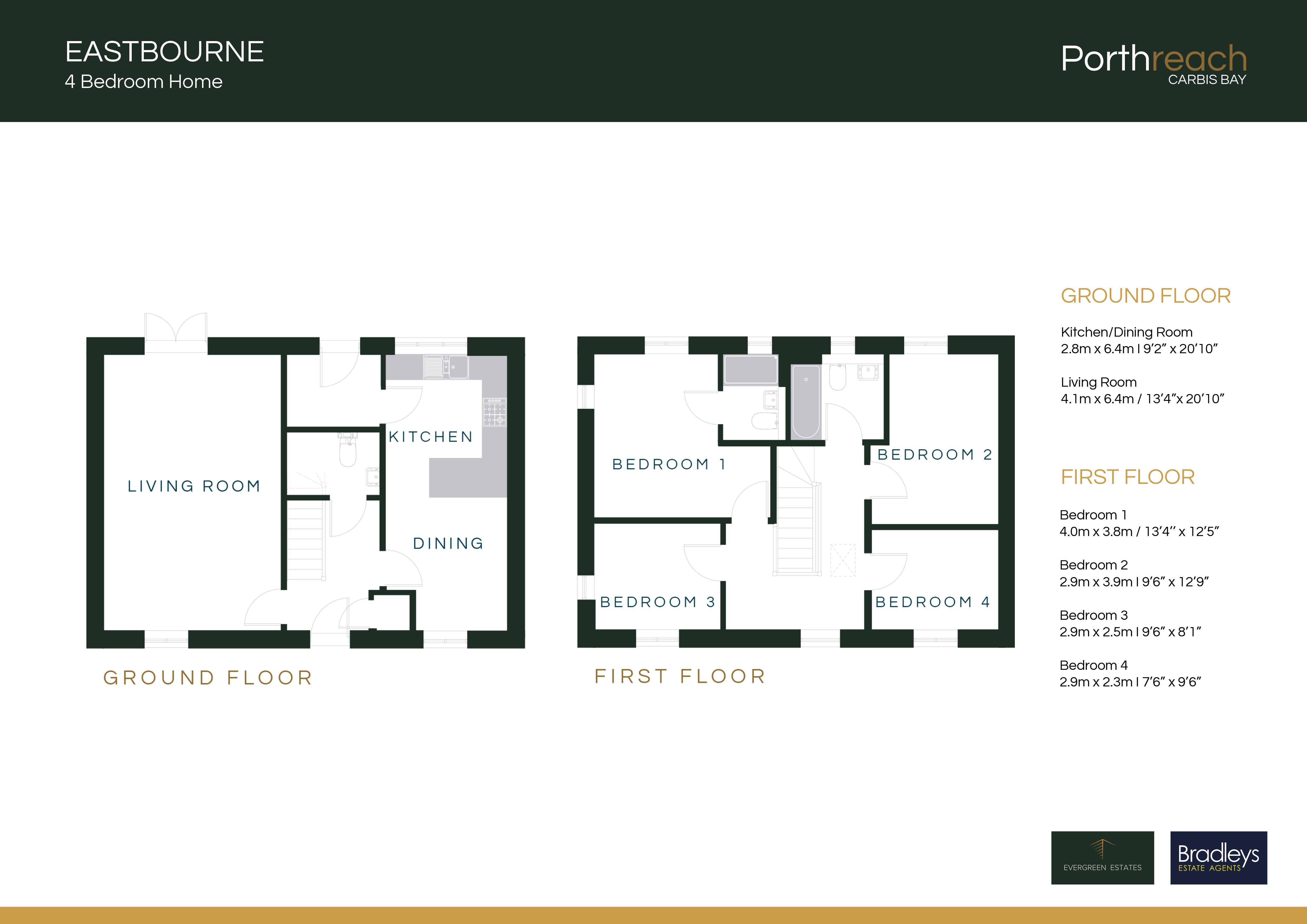 Plot 32 The Eastbourne,, Porthreach, St. Ives floorplan
