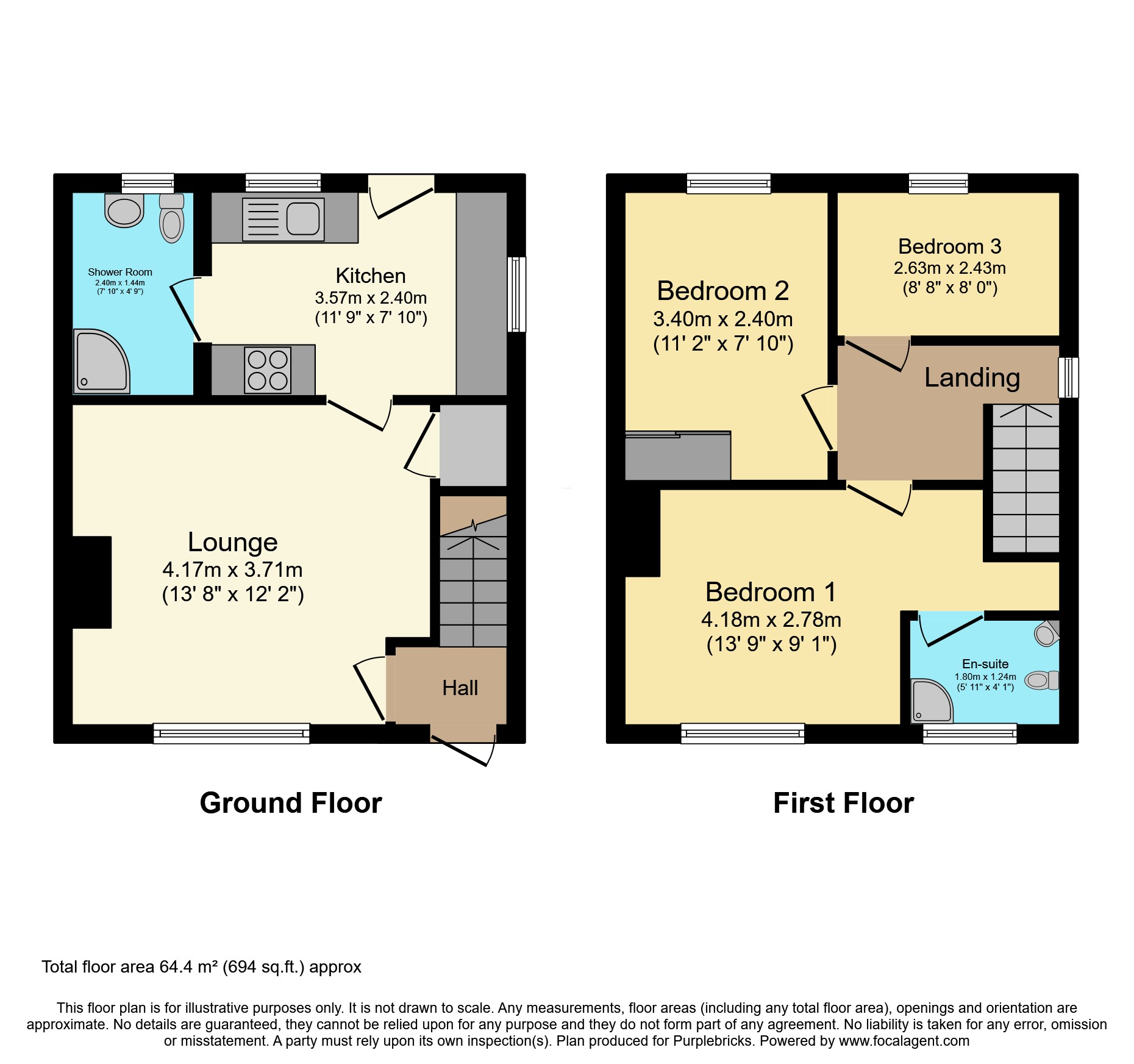 29, Shelley Drive, Rotherham floorplan
